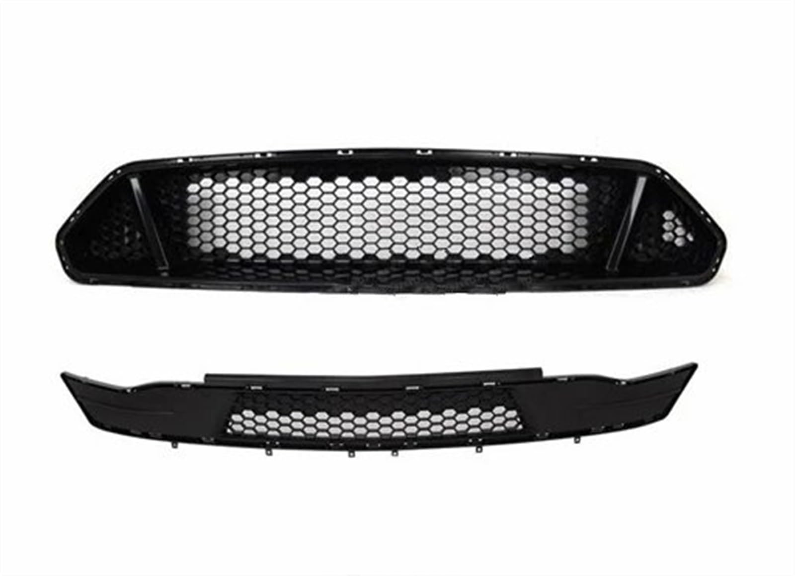 Frontgrills Für Ford Für Mustang 2018 2019 2020 2021 Carbon Fiber Muster Auto Vorderen Stoßfänger Mesh Grille Grills Racing Grille Front Bumper Grille(E) von TPSOBRU