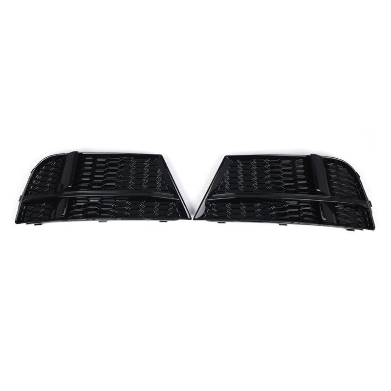 Frontgrills Für Für A3 8V Für S-LINE Für Limousine 17-19 Honeycomb Mesh Nebelscheinwerferabdeckung Auto Frontstoßstange Nebelscheinwerfer Kühlergrill Front Bumper Grille(Black-A) von TPSOBRU