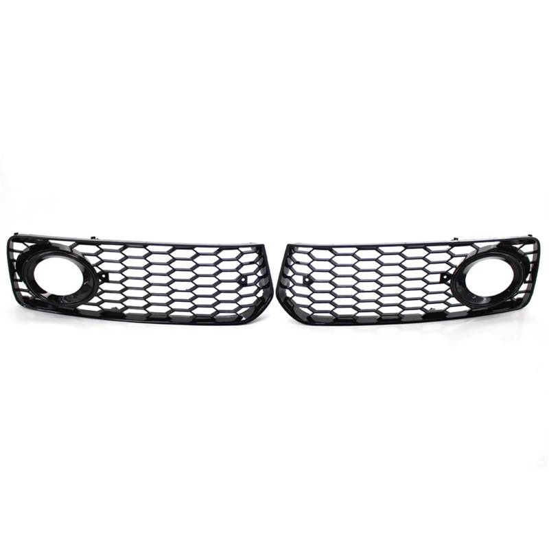 Frontgrills Für Für A5 Für S-Line / S5 B8 RS5 2008-2012 Auto Nebelscheinwerfer Lampengrillabdeckung Wabensechskant-Frontgrill Front Bumper Grille(Schwarz) von TPSOBRU