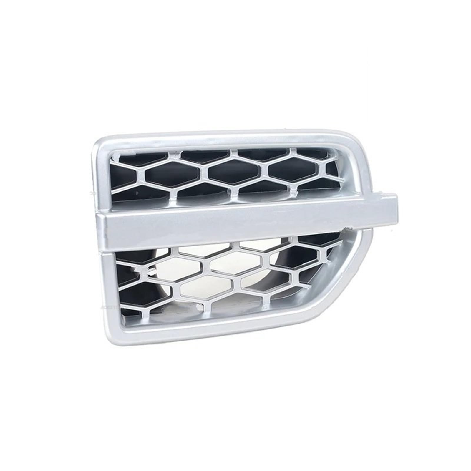 Frontgrills Für Land Für Rover LR4 2010-2016 Auto Seitengitter Lufteinlass Kotflügelöffnungen Grill Stoßstange Glanz Schwarz Silber Front Bumper Grille(Silver Right) von TPSOBRU