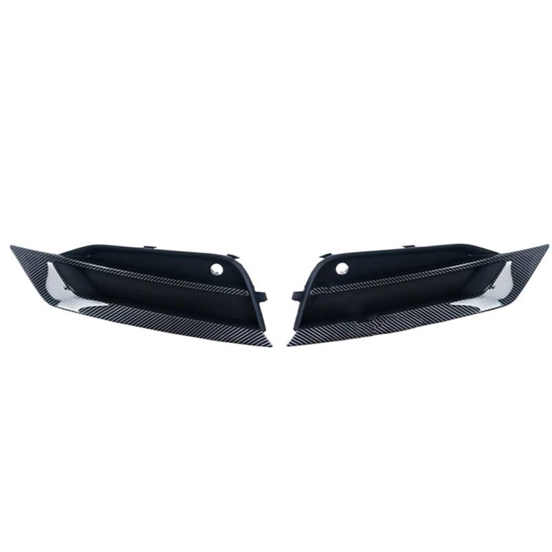 Frontgrills Für Volvo S90 V90 2016-2019 Auto, 1 Paar Frontgrillabdeckung Im Carbon-Stil, Schwarz, 31425447 31425446 Front Bumper Grille(Carbon Style) von TPSOBRU