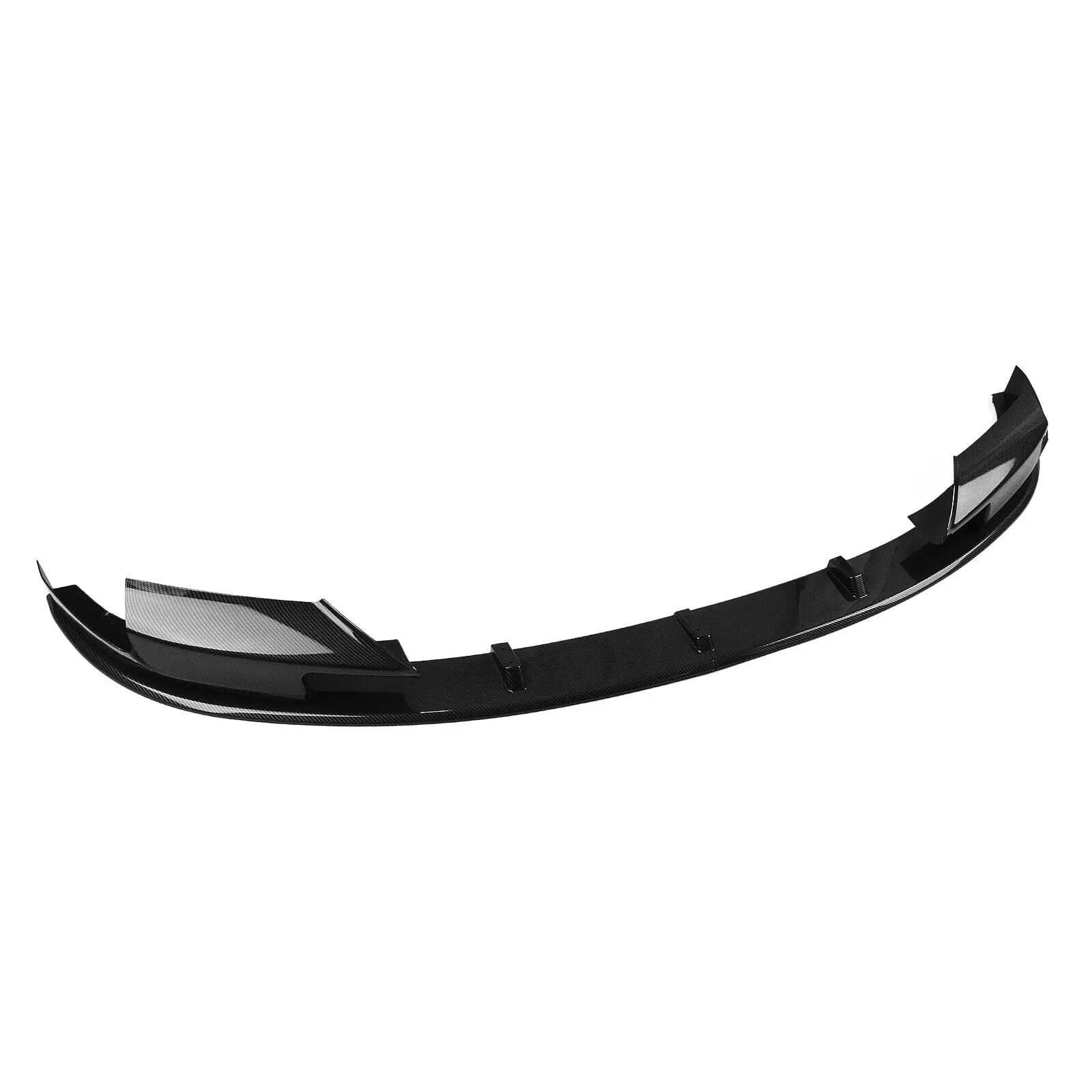 Frontstoßstange Lippe Für F10 M5 2012-2016 4 Stücke Auto Frontspoilerlippe Splitter Führungsplatte Glänzend Schwarz Carbon Fiber Look Auto-Frontspoiler(Carbon Look) von TPSOBRU