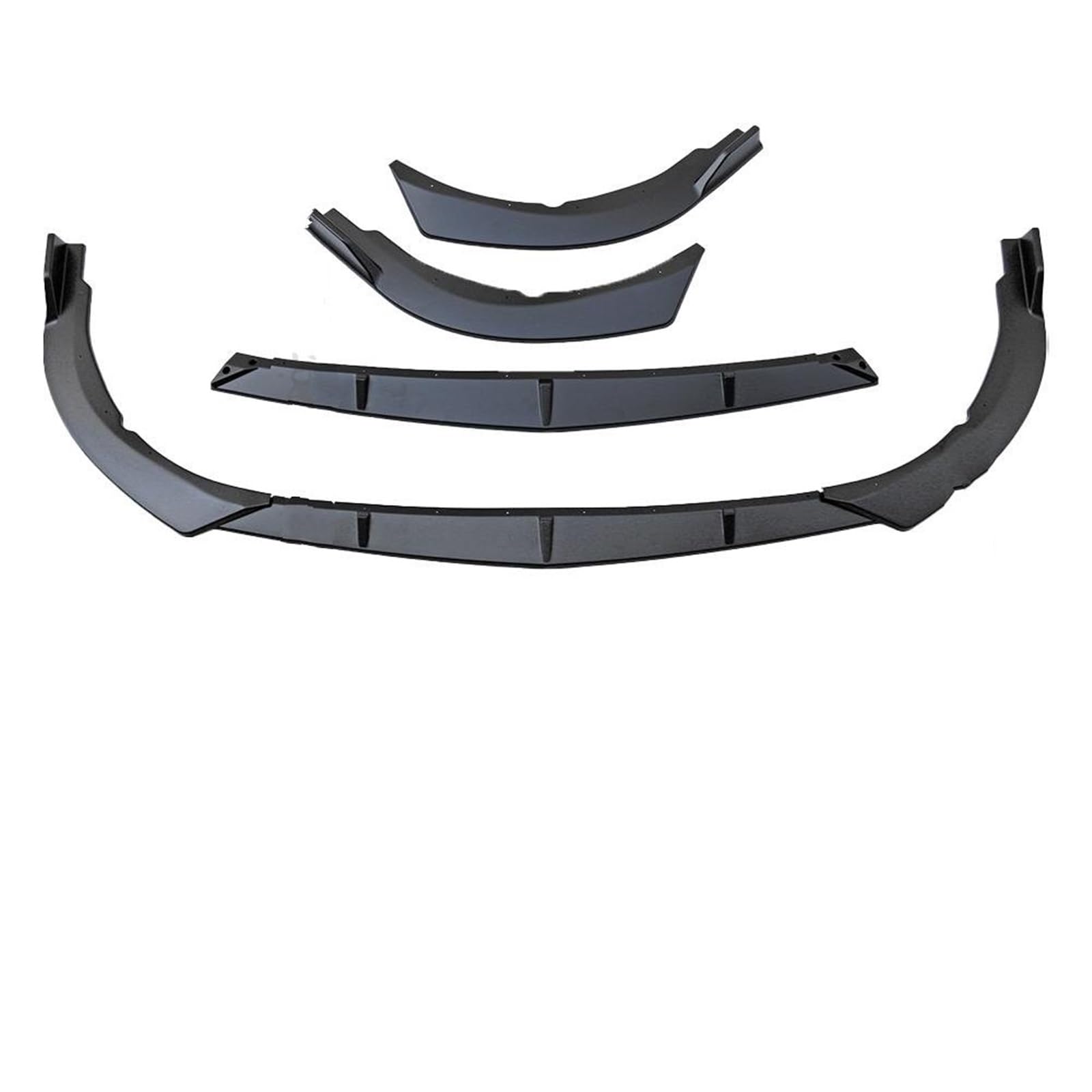 Frontstoßstange Lippe Für Toyota Für Camry 2021 2022 Frontschürze Lippe Kinn Tuning Zubehör Splitter Körper Kit Spoiler Deflektor Auto-Frontspoiler(Matte Black) von TPSOBRU