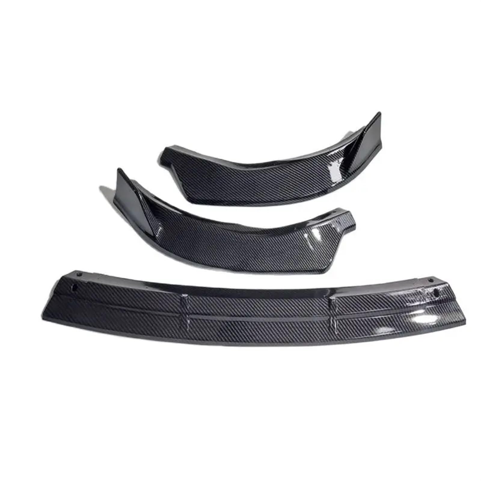 Frontstoßstange Lippe Für W205 S205 C-Klasse C200 C300 C400 2018-2021 Für Style Frontspoilerlippe Splitter Kit Guards Protector Auto-Frontspoiler(Carbon Look) von TPSOBRU