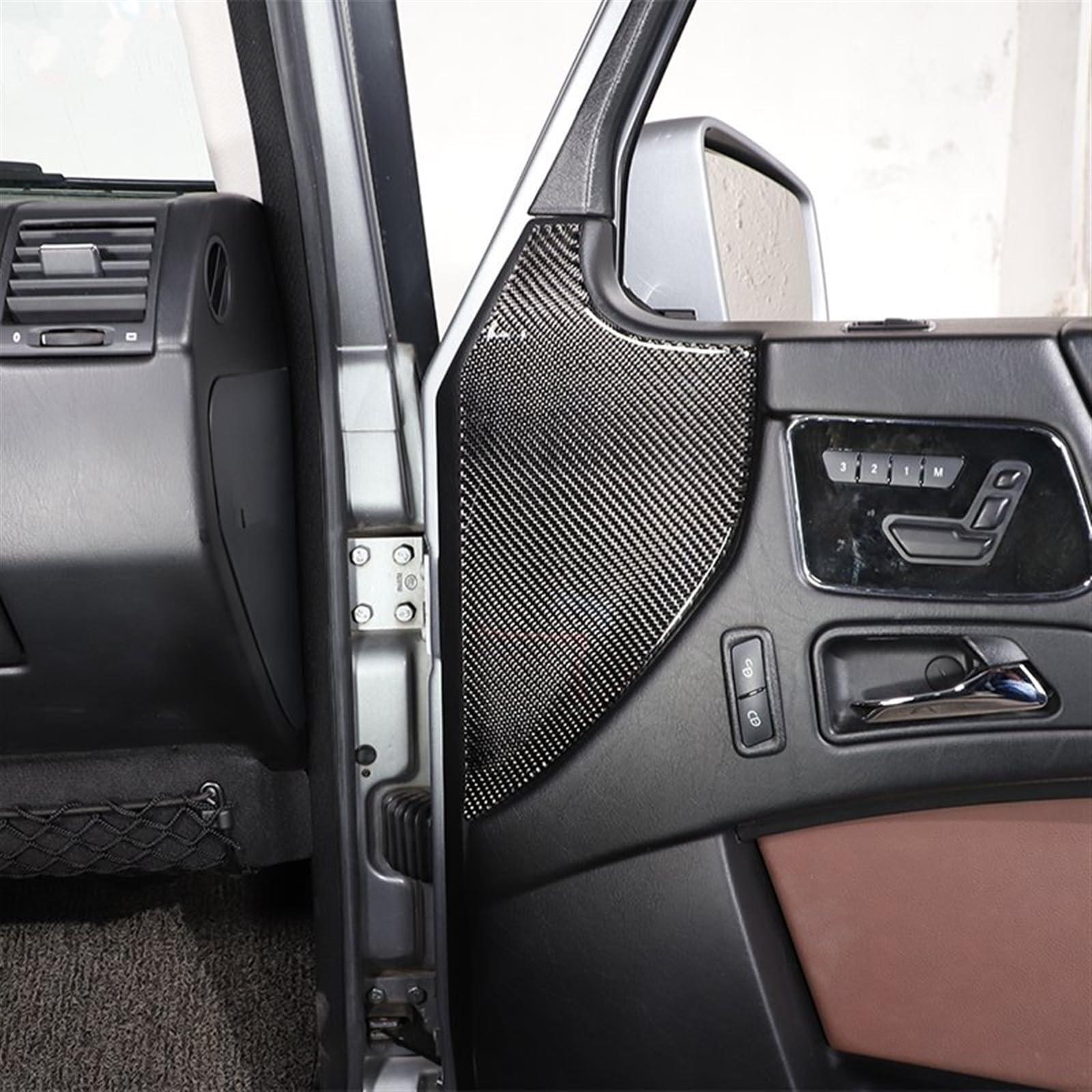 Interieurleisten Für Benz Für G Klasse Für W463 2013-2018 Weiche Carbon Fiber Interior Center Konsole Air Vent Abdeckung Trim Zubehör Innenausstattung(E) von TPSOBRU