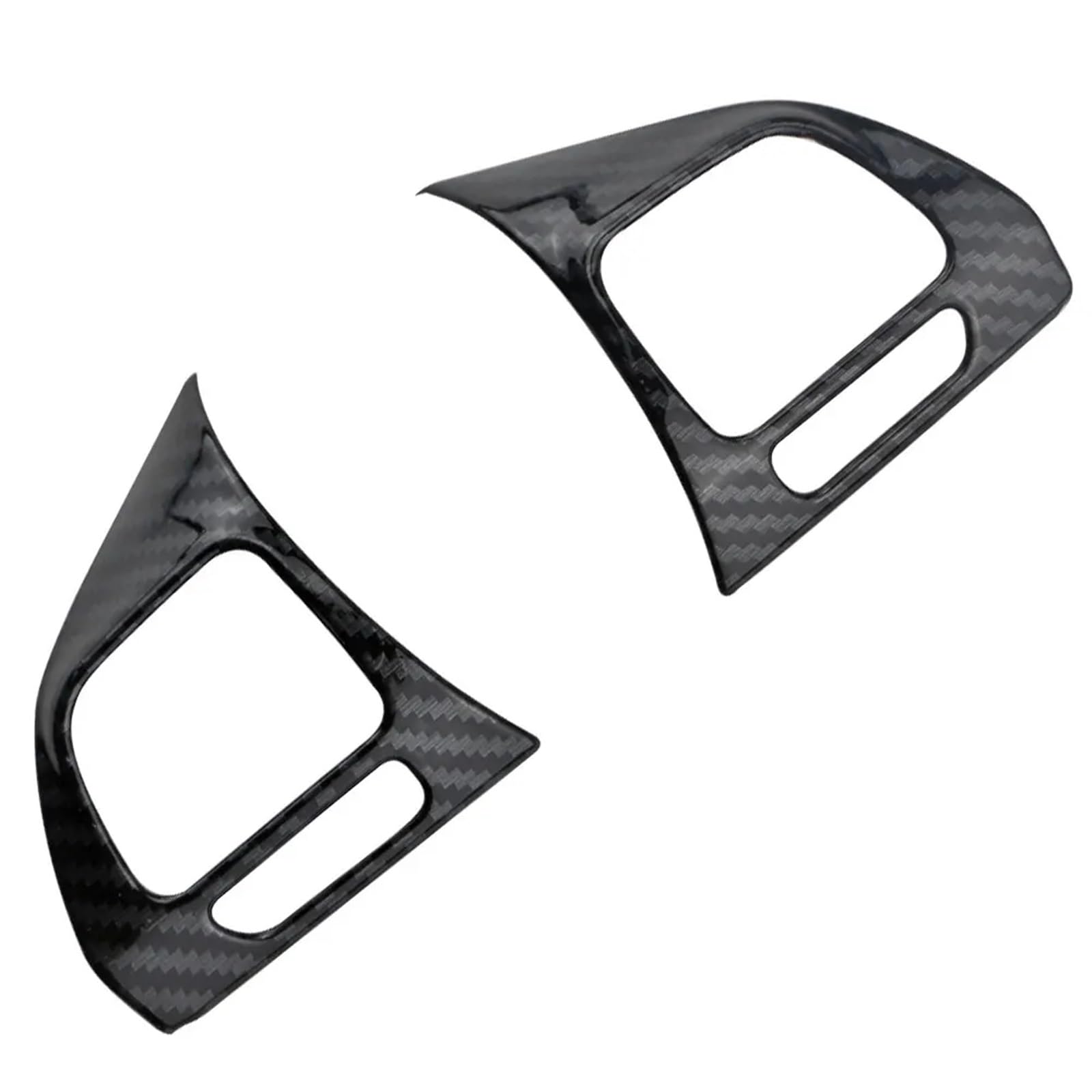 Interieurleisten Für Jetta Für Touran Für Sharan Für Caddy Sticker MOLDING GARNIEREN Auto LENKRAD Panel Trim Abdeckung Innenausstattung(Carbon Fiber Black) von TPSOBRU