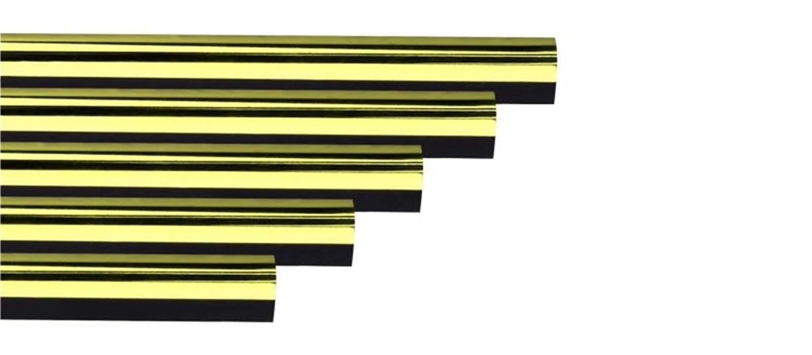 Interieurleisten Zubehör 10 Pc Auto-styling Chrome Styling Form Auto Air Vent Trim Streifen Klimaanlage Outlet Grille Dekoration U Form Car Innenausstattung(Yellow) von TPSOBRU