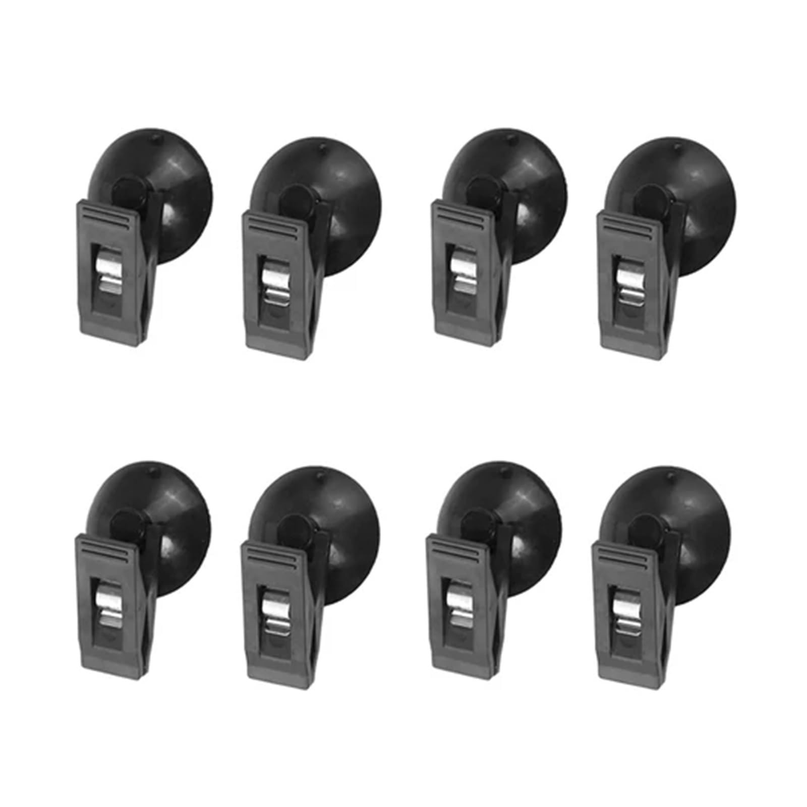 Interieurleisten Zubehör 4/2 Paar Auto-Innenfenster-Clip-Halterung, Schwarzer Saugnapf-Clip, Kunststoff-Sauger, Abnehmbarer Halter Car Innenausstattung(4pairs black) von TPSOBRU