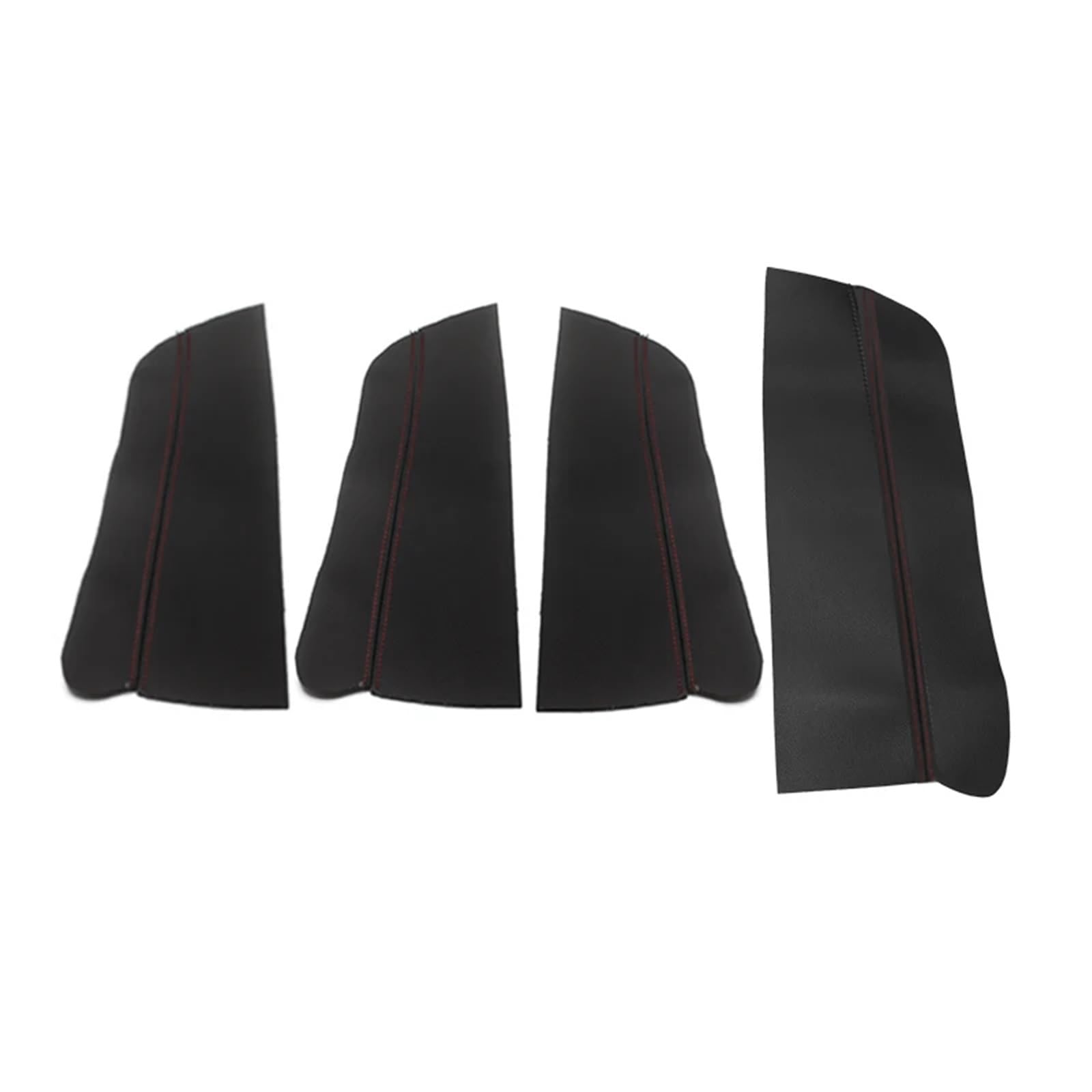 Interieurleisten Zubehör 4 Stücke Für Jetta MK6 2012 2013 2014 Mikrofaser Leder Auto Innen Türgriff Armlehne Panel Abdeckung Trim Car Innenausstattung(Armrest Black-R) von TPSOBRU