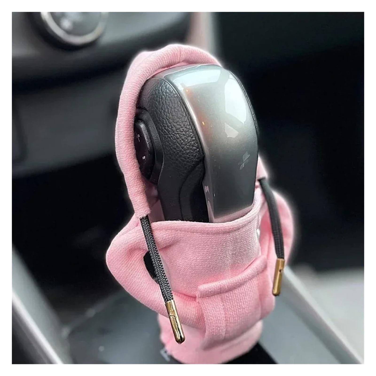 Interieurleisten Zubehör Auto Schaltknauf Abdeckung Manuelle Griff Shifter Trim Schalthebel Abdeckung Auto Auto Hoodie Abdeckung Innen Zubehör Car Innenausstattung(A Pink) von TPSOBRU