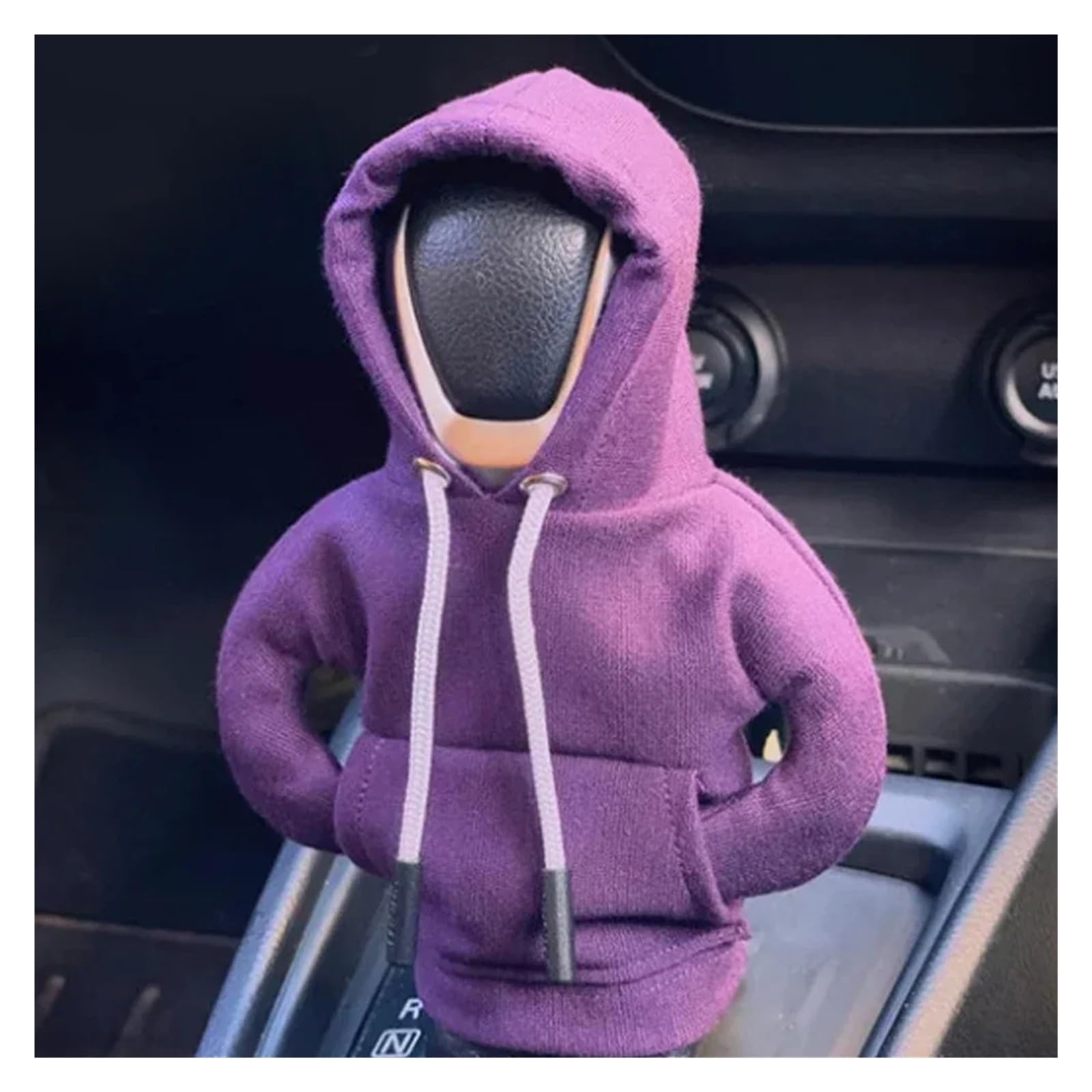 Interieurleisten Zubehör Auto Schaltknauf Abdeckung Manuelle Griff Shifter Trim Schalthebel Abdeckung Auto Auto Hoodie Abdeckung Innen Zubehör Car Innenausstattung(B Purple) von TPSOBRU