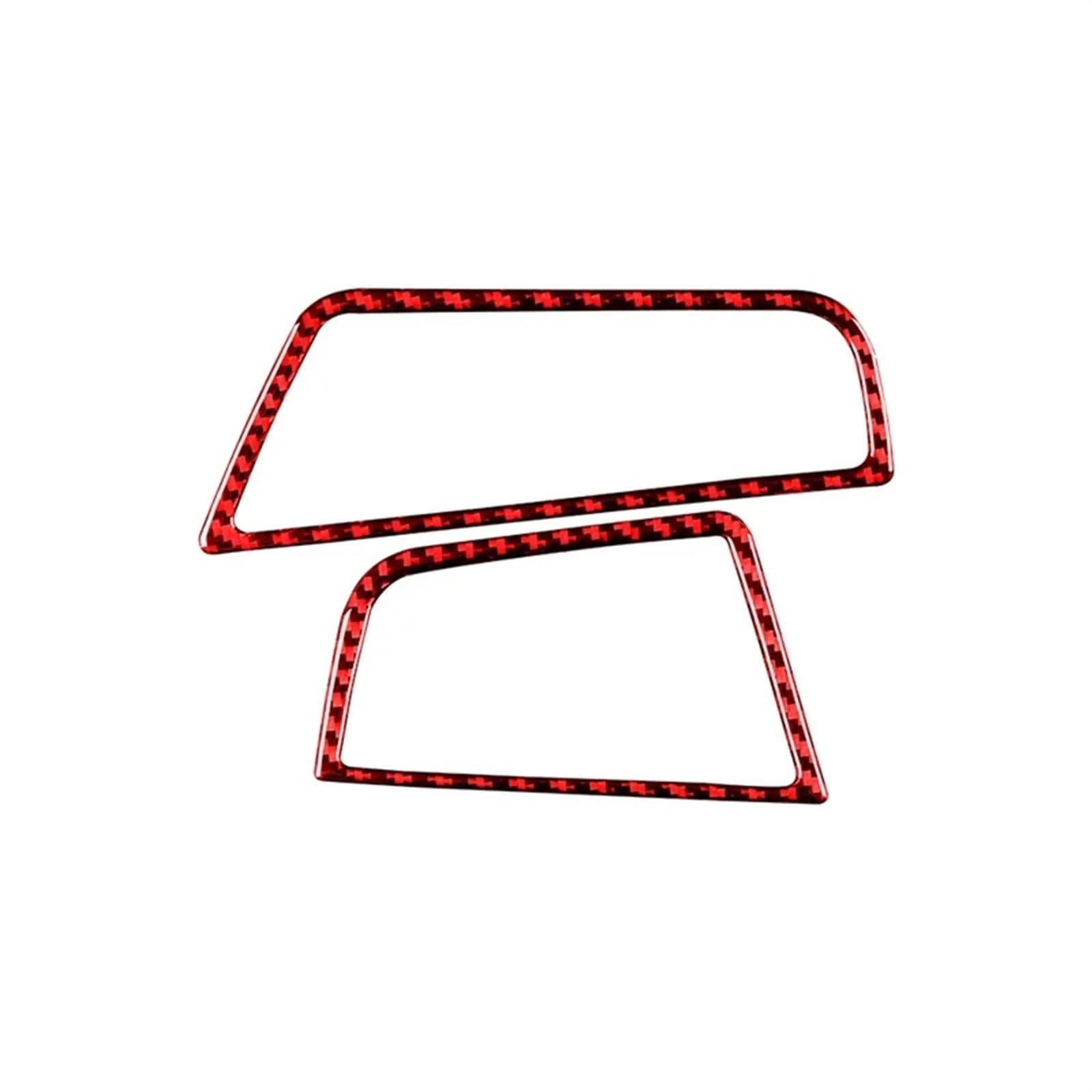 Interieurleisten Zubehör Für 5 Series F10 F18 2011-2017 Carbon Fiber Auto Armaturenbrett Links Und Rechts Luftauslässe Zierleiste Rahmen Aufkleber Car Innenausstattung(RED,Rechts) von TPSOBRU