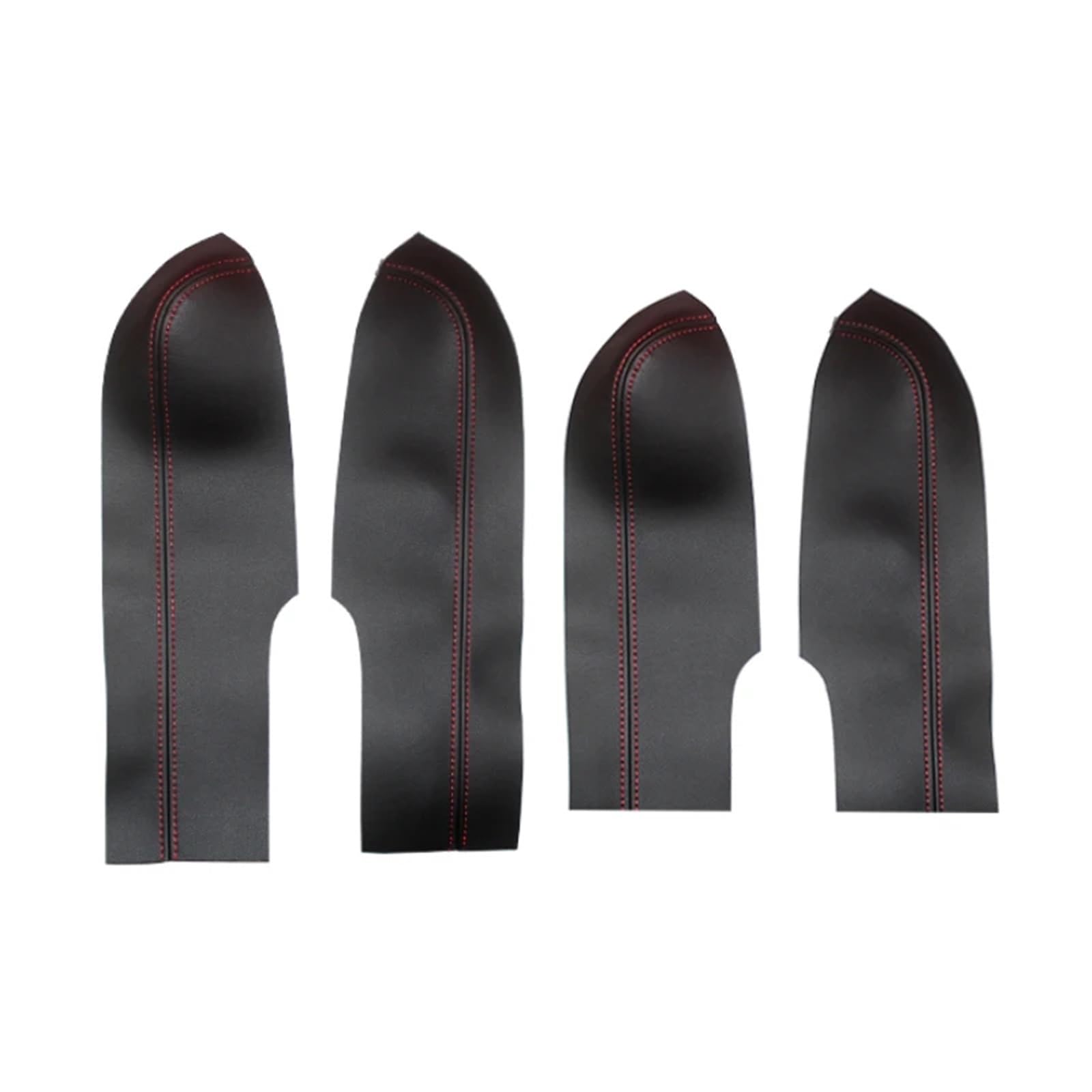 Interieurleisten Zubehör Für Civic 8th Gen Limousine 2006 2007 2008 2009 2010 2011 Auto Türgriff Armlehne Panel Mikrofaser Leder Abdeckung Trim Car Innenausstattung(4pcs,Black-red line) von TPSOBRU