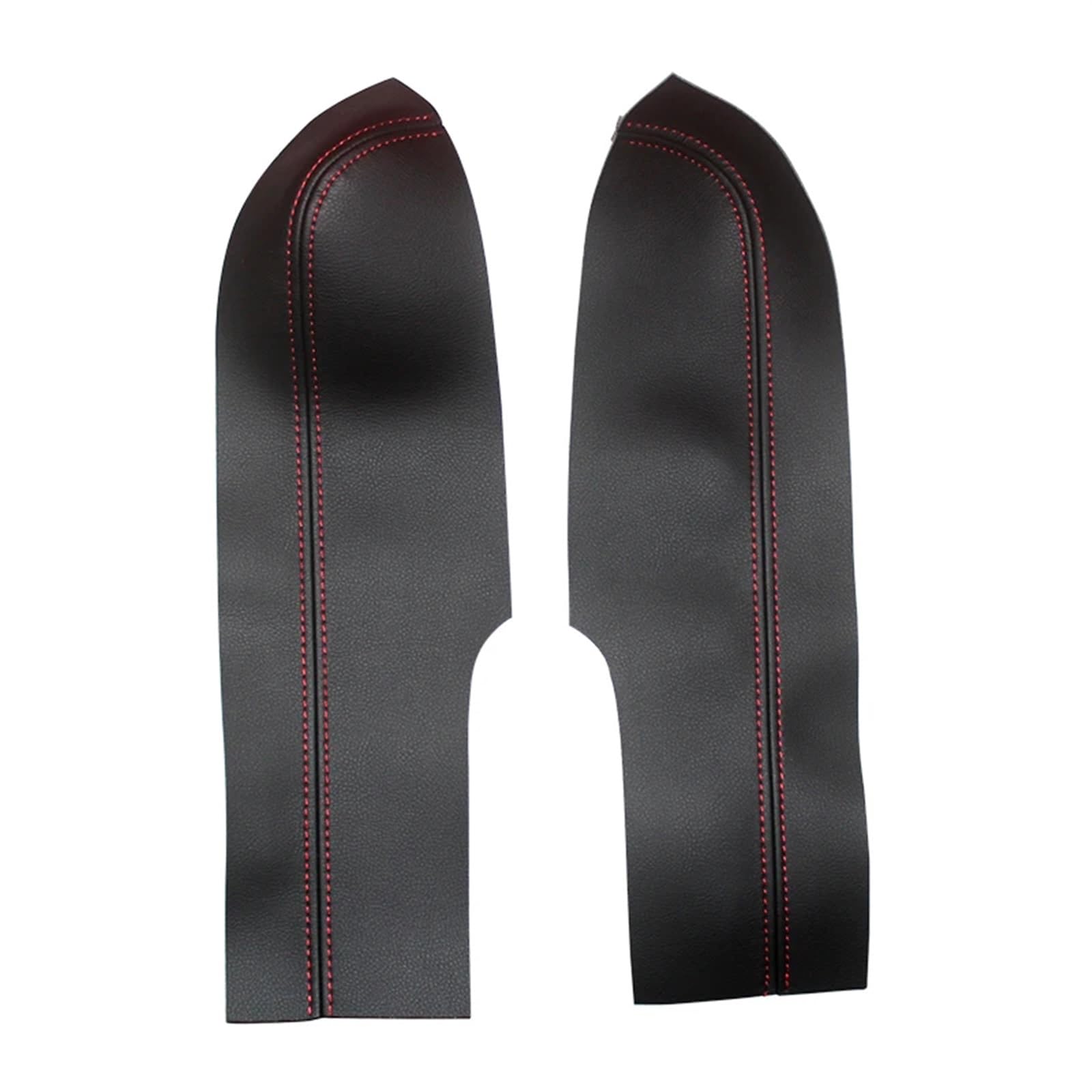 Interieurleisten Zubehör Für Civic 8th Gen Limousine 2006 2007 2008 2009 2010 2011 Auto Türgriff Armlehne Panel Mikrofaser Leder Abdeckung Trim Car Innenausstattung(Front 2 pcs,Black-red line) von TPSOBRU