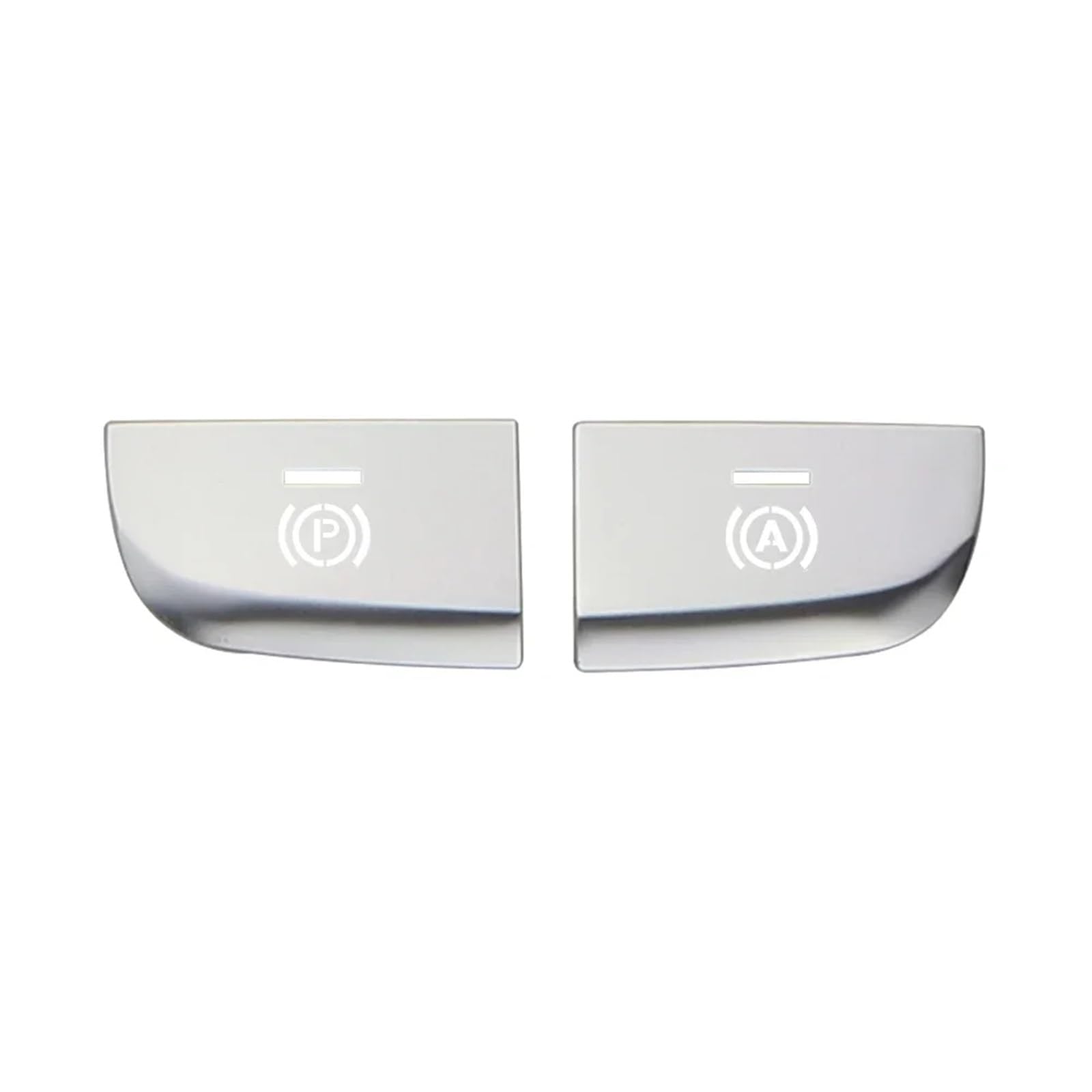 Interieurleisten Zubehör Für Für A3 8V 2013-2020 Innen Auto Styling Handbremse Shift Panel Taste Abdeckung Trim Car Innenausstattung(2pcs sliver) von TPSOBRU