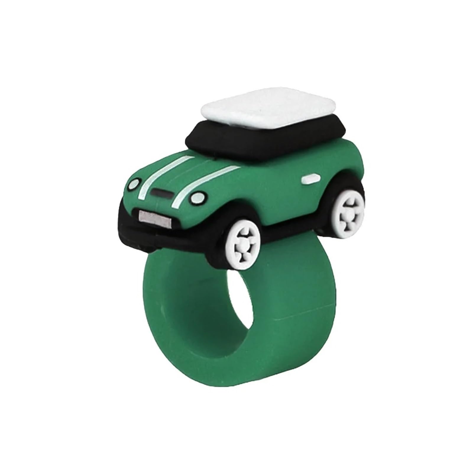 Interieurleisten Zubehör Für MINI Aufkleber F56 Cooper Zubehör Silikon Auto Modell Taste Abdeckung Ornament Start Stop Taste Kragen Car Innenausstattung(A Green) von TPSOBRU