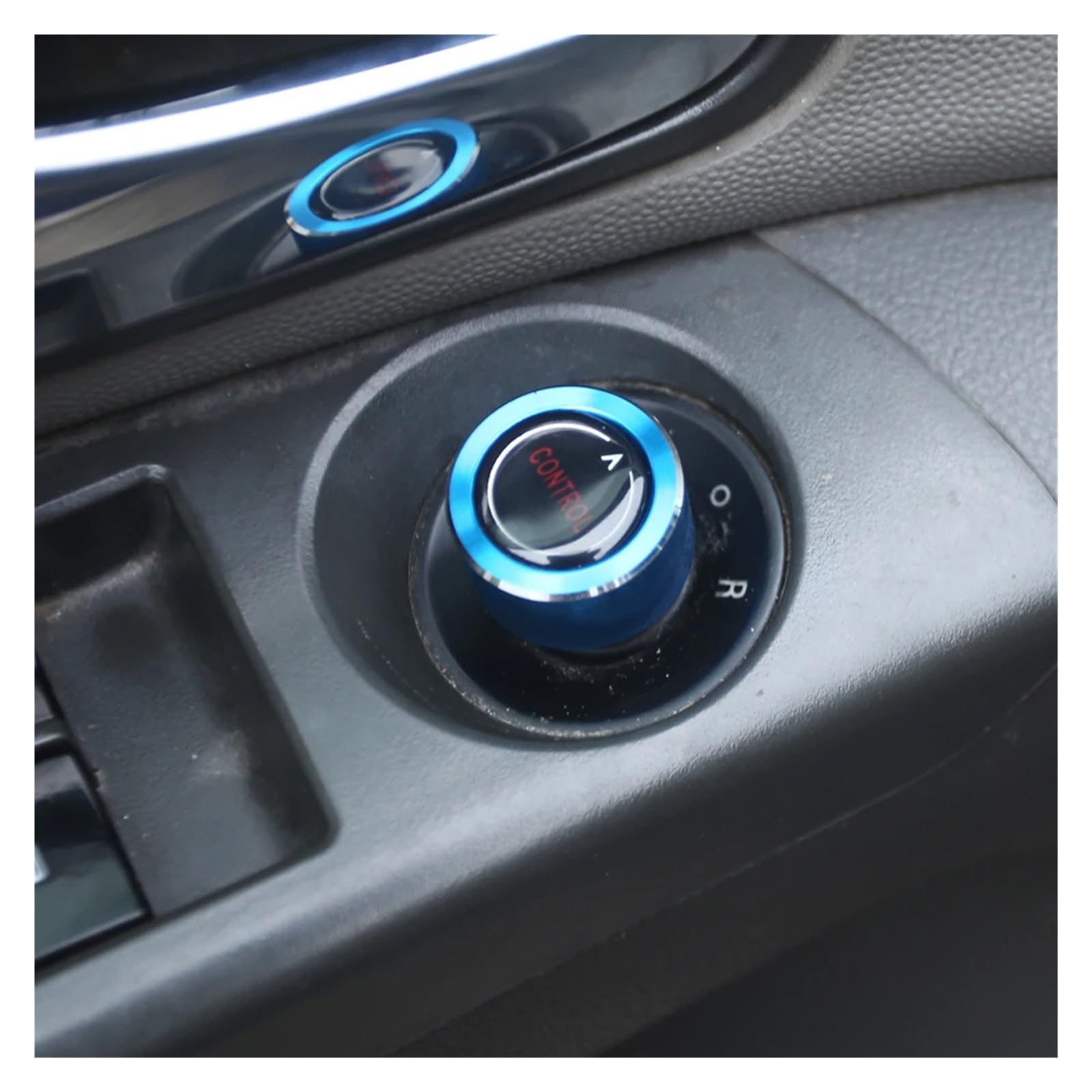 Interieurleisten Zubehör Für Opel Für Astra J Für GTC Für OPC Auto Rückspiegel Einstellen Knob Trim Ring Dekoration Abdeckung Car Innenausstattung(Blue) von TPSOBRU