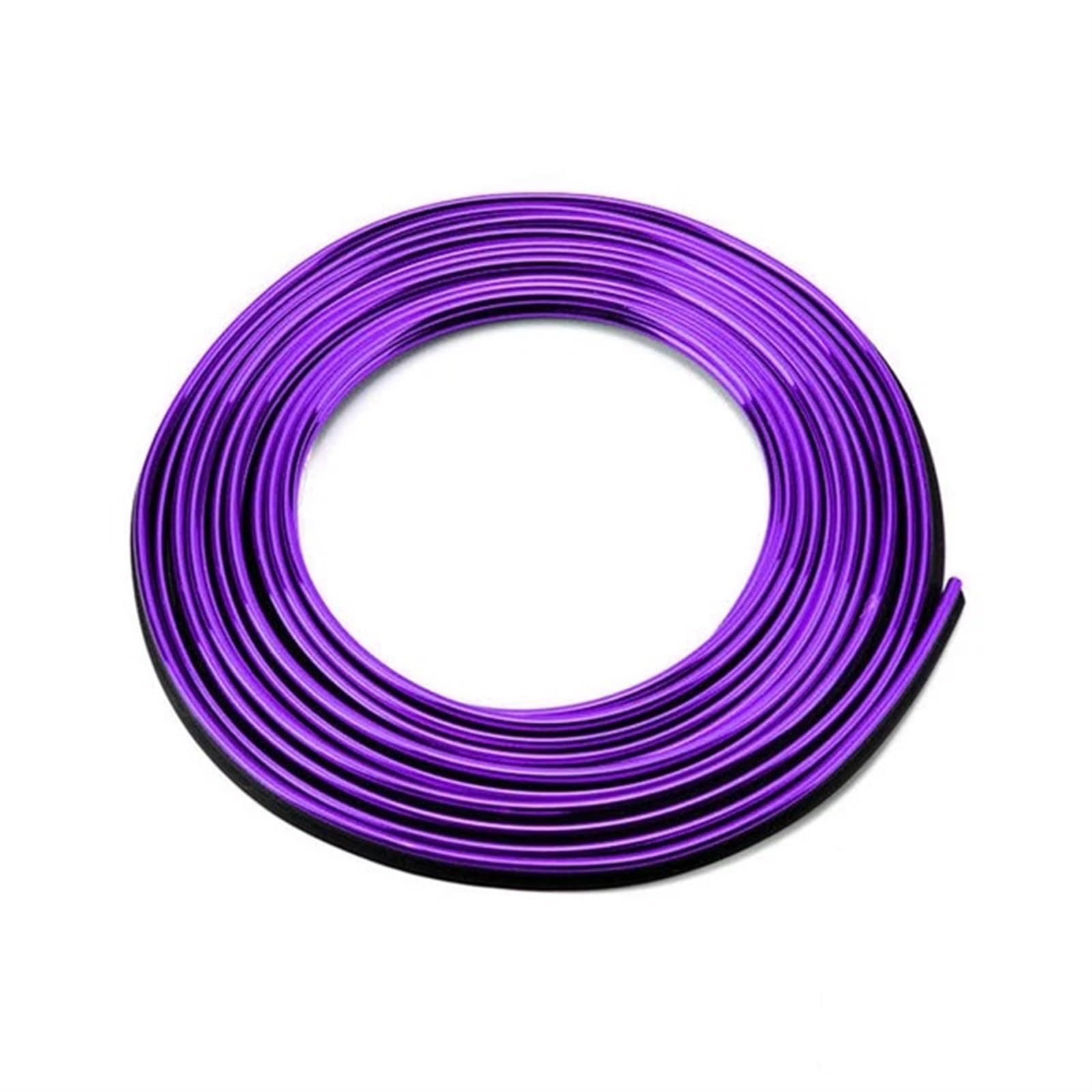 Interieurleisten Zubehör Universal Auto Moulding Dekoration Flexible Streifen 5M/3M/1M Innen Auto Formteile Auto Abdeckung Trim Armaturenbrett Car Innenausstattung(3M purple) von TPSOBRU