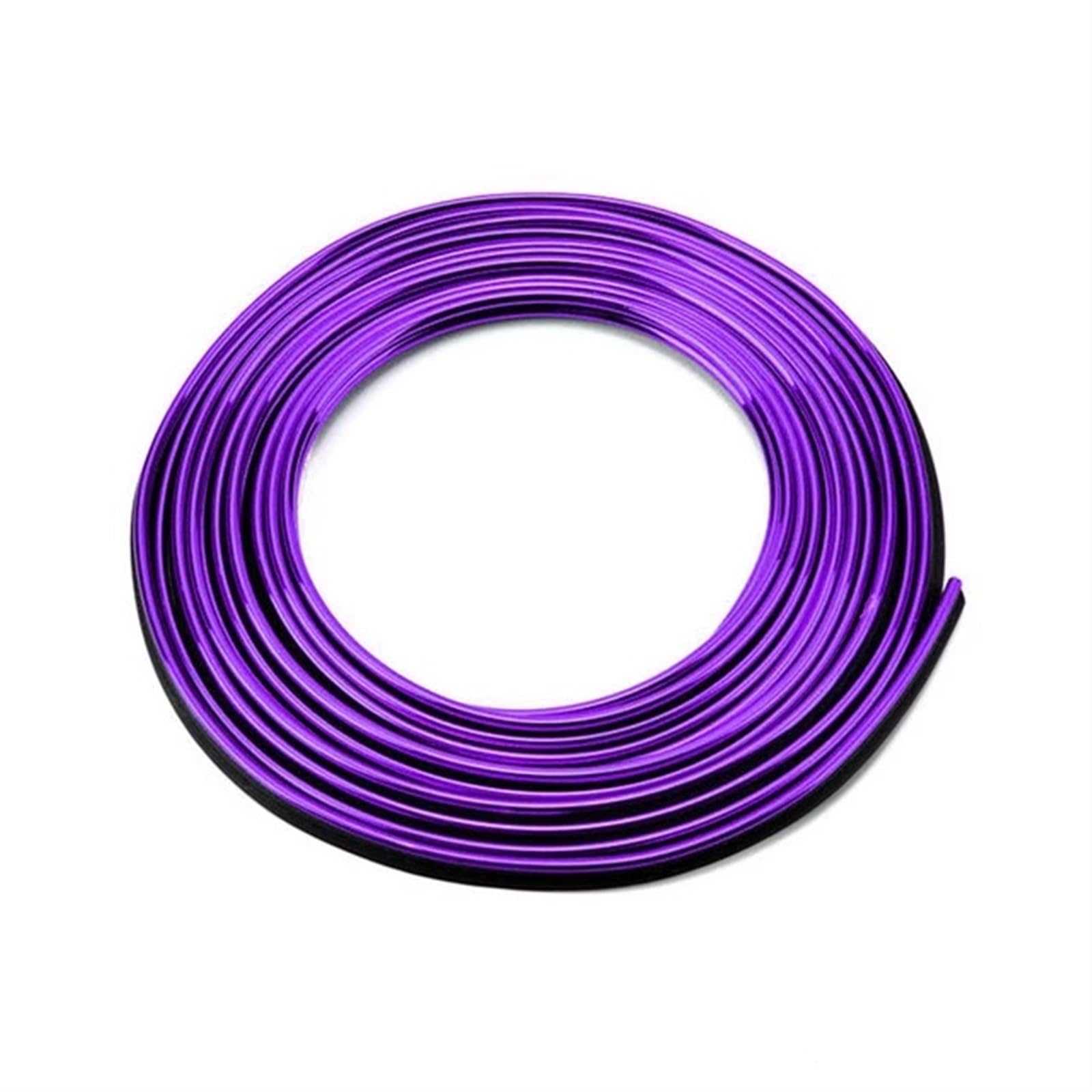 Interieurleisten Zubehör Universal Auto Moulding Dekoration Flexible Streifen 5M/3M/1M Innen Auto Formteile Auto Abdeckung Trim Armaturenbrett Car Innenausstattung(5M purple) von TPSOBRU