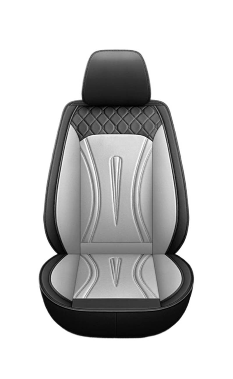 TPSOBRU Auto-Schonbezug Für Jeep Für Grand Für Cherokee Für Wrangler Für Patriot Für Kompass Für Commander Universal 5seat Auto Leder Sitzbezug Autositzbezug(Black Gray) von TPSOBRU