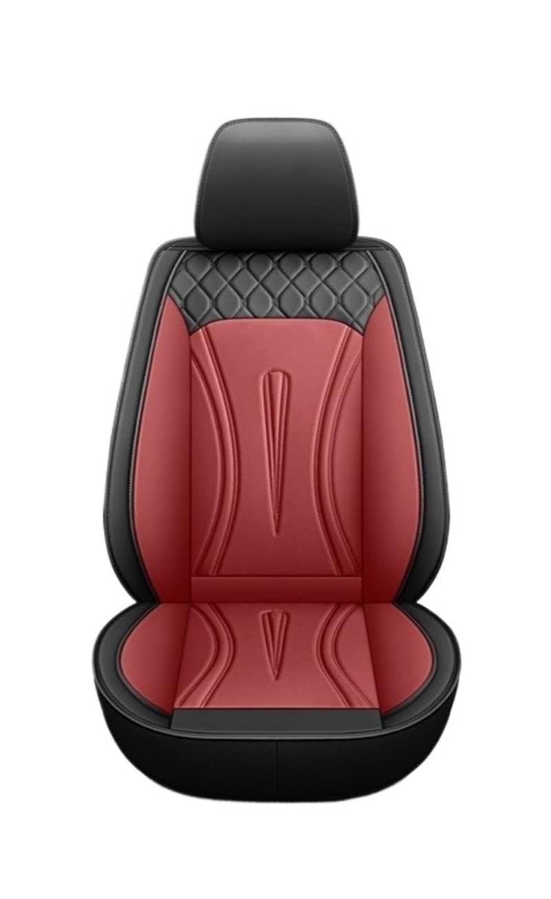 TPSOBRU Auto-Schonbezug Für MG 3SW Für MG3 Für MG5 Für MGZS Für MG7 RX5 GS HS Vollständige Abdeckung Universal Set Von 5 Sitz Auto Leder Sitzbezüge Autositzbezug(Black red) von TPSOBRU