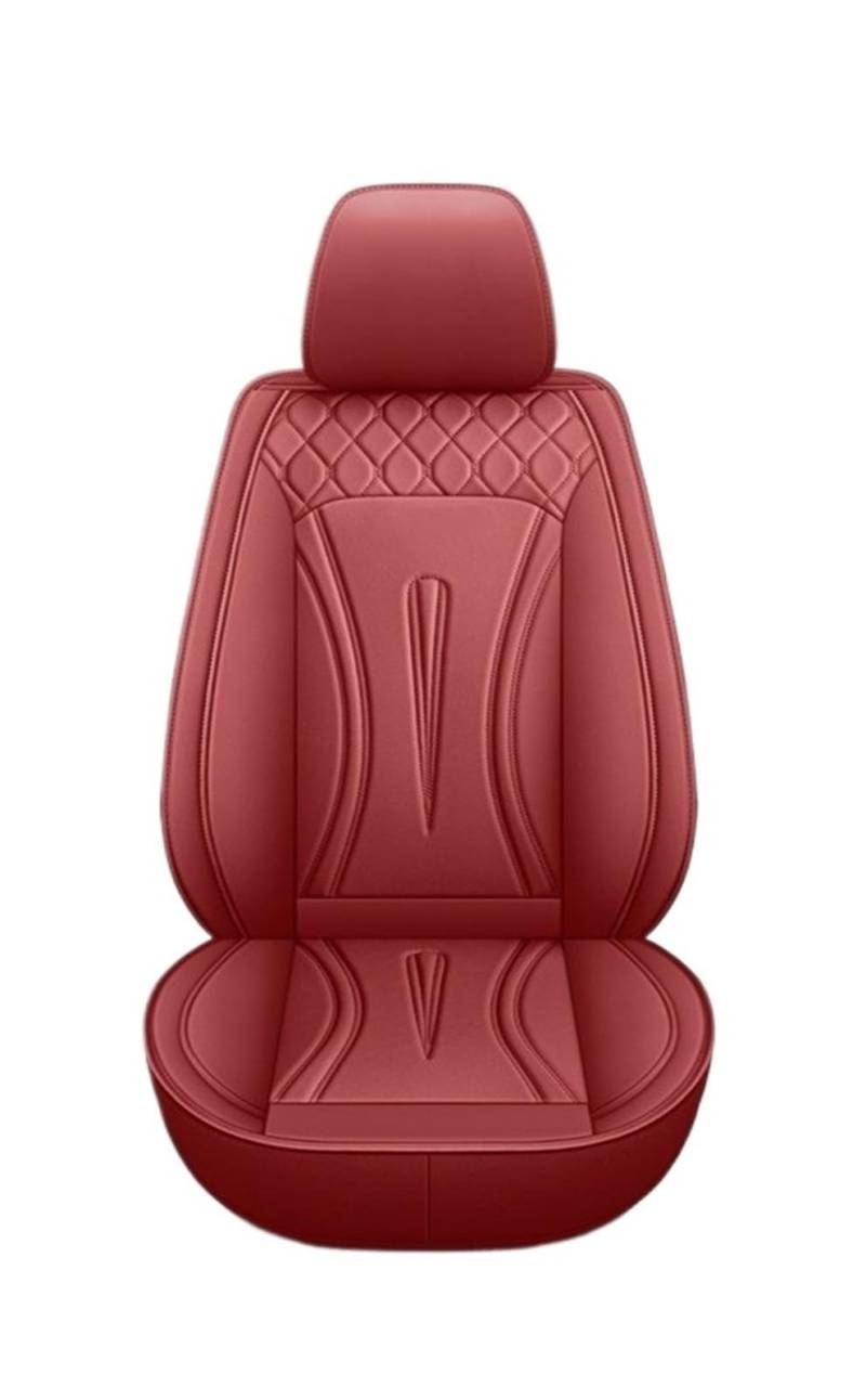 TPSOBRU Auto-Schonbezug Für MG 3SW Für MG3 Für MG5 Für MGZS Für MG7 RX5 GS HS Vollständige Abdeckung Universal Set Von 5 Sitz Auto Leder Sitzbezüge Autositzbezug(Wine red) von TPSOBRU