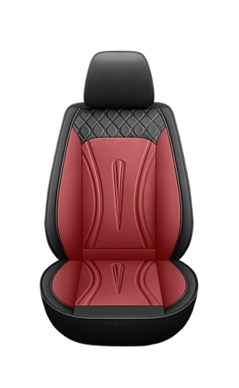 TPSOBRU Auto-Schonbezug Für SEAT Für Leon Für Ibiza Für Tarraco Für Ateca Für Arona Für Formentor Alle Modelle Universal 5seat Auto Leder Sitzbezüge Autositzbezug(Black red) von TPSOBRU