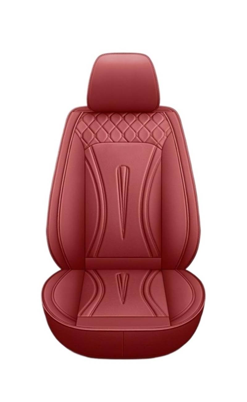 TPSOBRU Auto-Schonbezug Für Toyota Für Corolla Für Camry Für Rav4 Für Auris Für Prius Universal Set Von 5 Sitz Auto Leder Sitzbezüge Autositzbezug(Wine red) von TPSOBRU