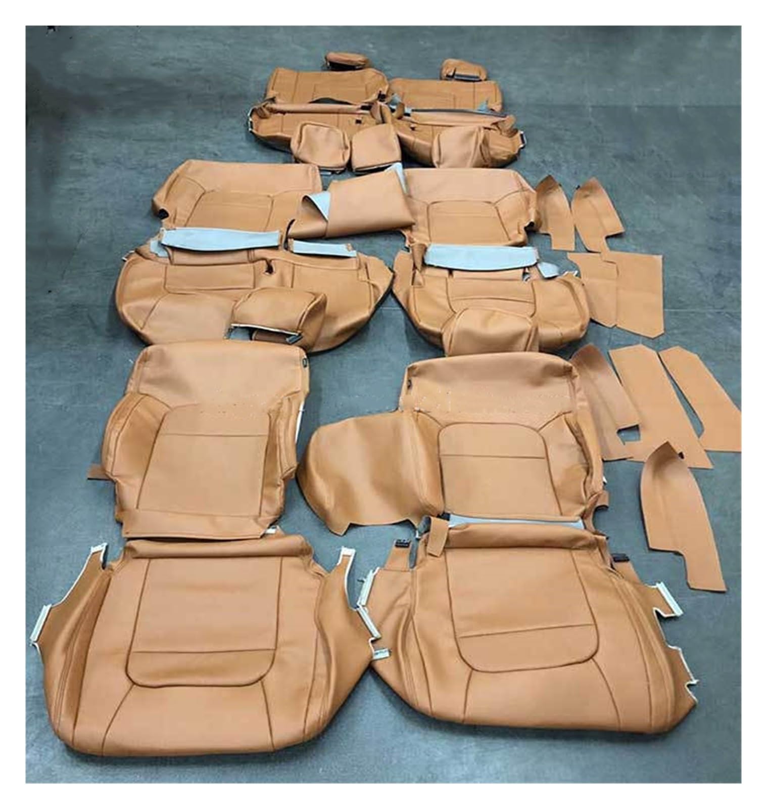 TPSOBRU Auto-Schonbezug Für Toyota Für Sienna LC150 LC200 Für Prado 120 Auto Sitzbezug 3 Reihen Set Leder Sitzbezug Autositzbezug(Brown,2 Rows 5 Seats) von TPSOBRU