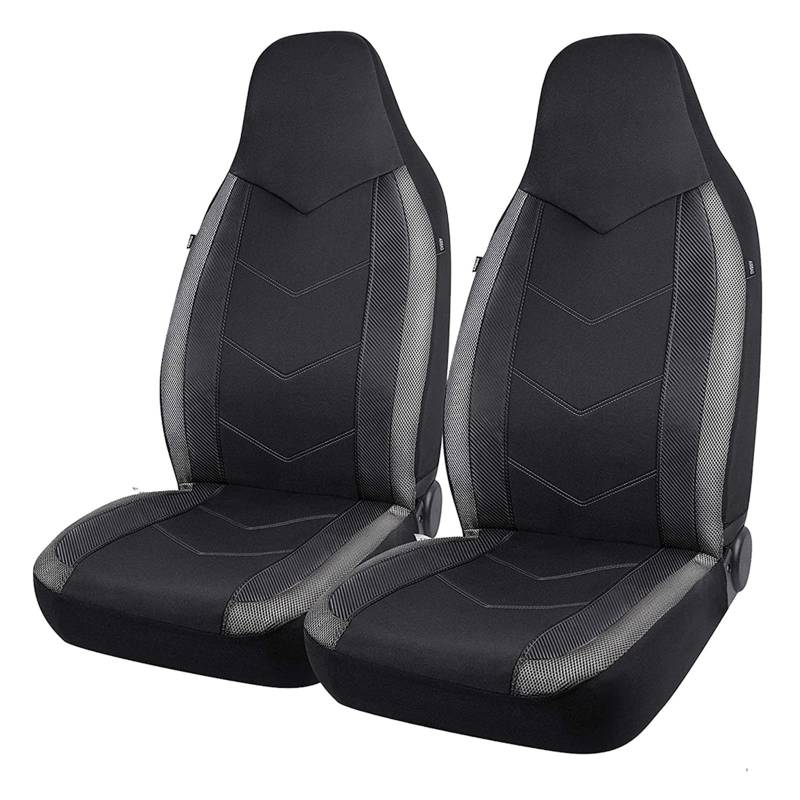 TPSOBRU Auto-Schonbezug Universal-Sitzschutz mit hoher Rückenlehne atmungsaktives Netzgewebe Karbonfaser-Textur Sitz Autositzbezug Kissen Autositzbezug(Gray) von TPSOBRU