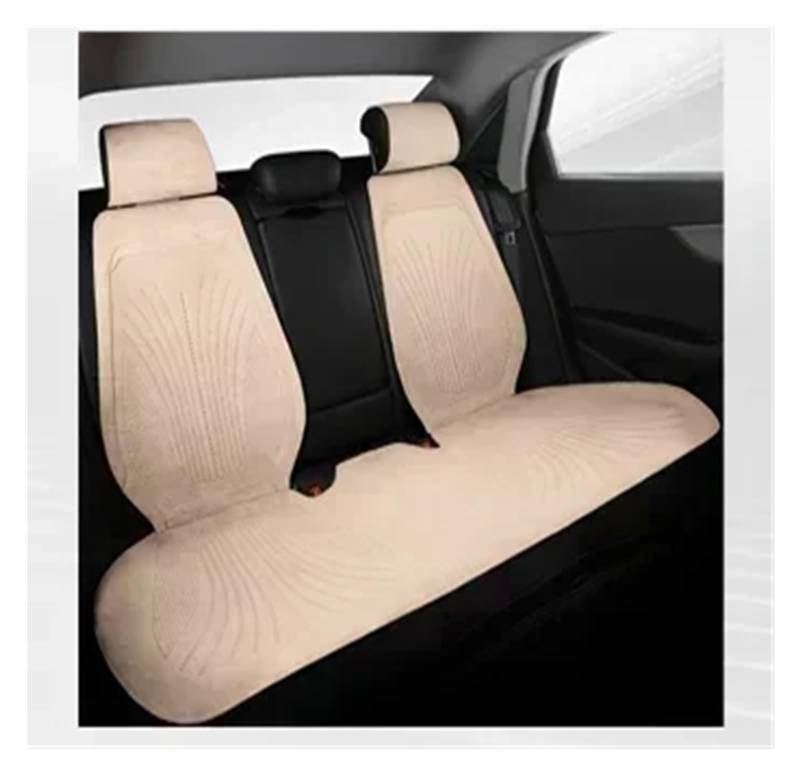 TPSOBRU Auto-Schonbezug Universeller Autositzbezug Wabenkissen Belüftungsblatt Sitzbezüge Für Kühle Autositze Schutz Autositzbezug(Beige Rear seat) von TPSOBRU