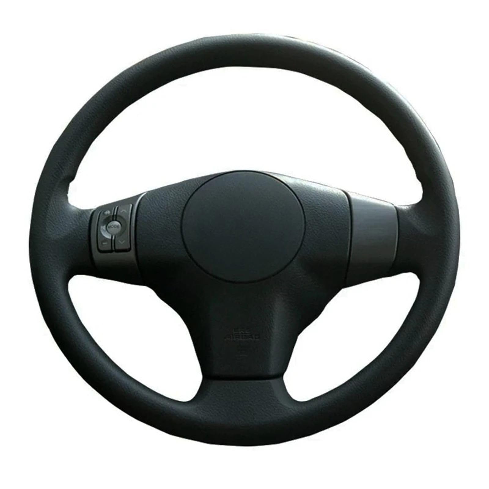 TQABADQ Auto-Lenkradbezug aus echtem Leder, für Toyota Yaris Vios RAV4 2006–2009, Scion XB 2008, Schwarz von TQABADQ