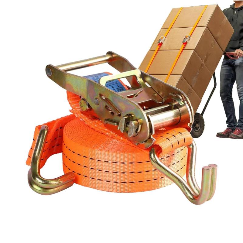 TQEBWUS Spanngurte Ratsche | Cargo Straps Ratsche mit J-Haken - Spanngurt Verstellbarer Zurrgurt Bremsseil für Transport & Outdoor Abenteuer von TQEBWUS