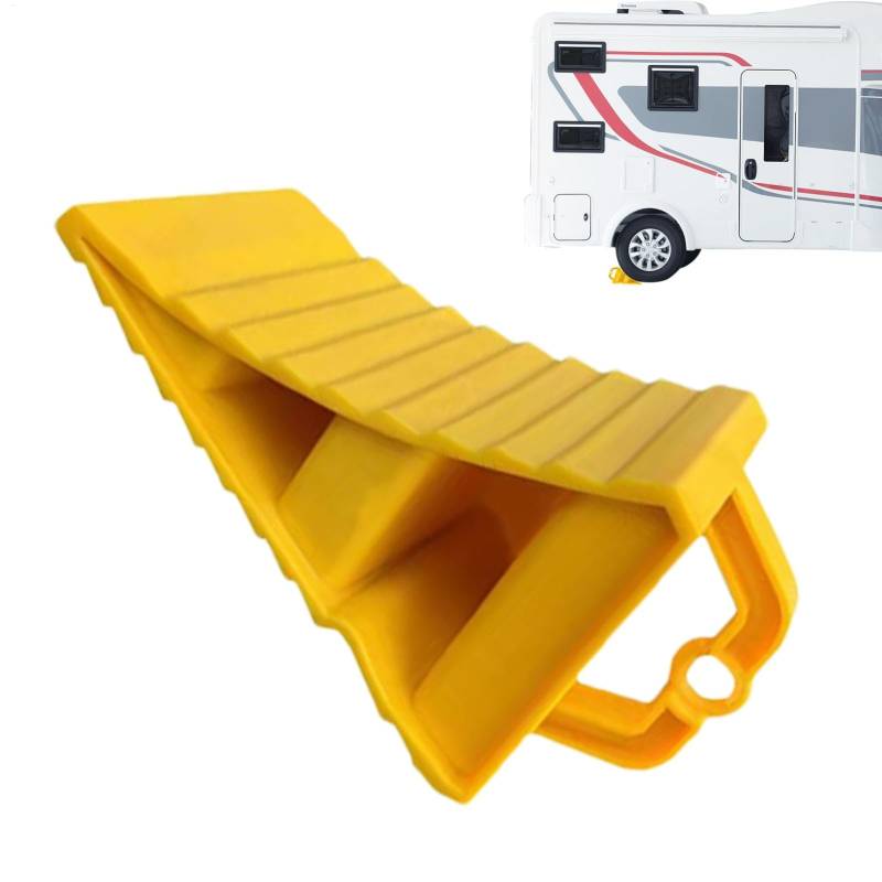 TQEBWUS Wheel Chocks Car 2 Stück Wheel Chocks Trailer | Tragbare Unterlegkeile Für Wohnmobile, 20x12x11cm ABS Auto Unterlegkeil Wheel Chocks Caravan with Handle, Wheel Chocks Wheel Mat Brake Wedge von TQEBWUS