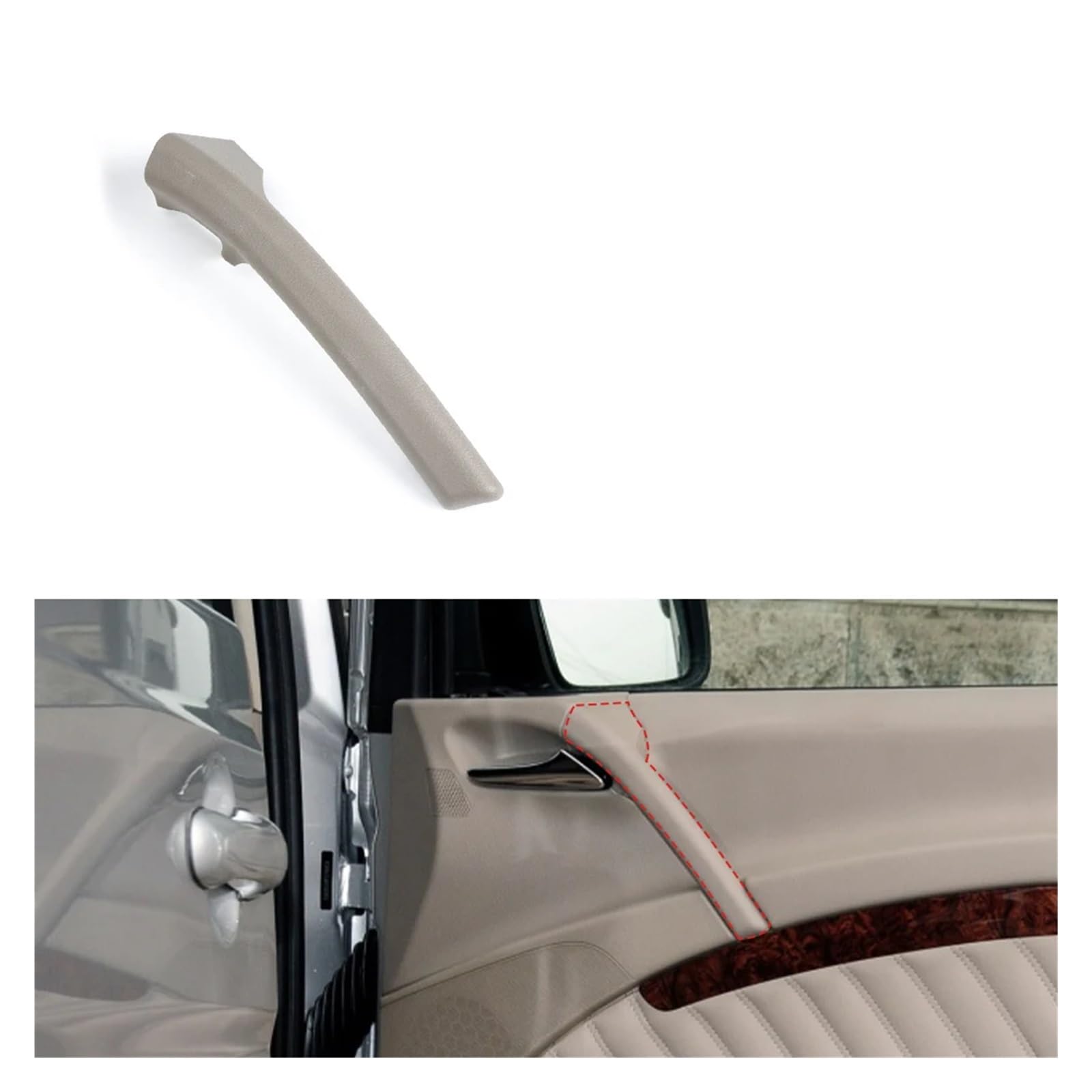 Innentürgriff Auto-Innentürgriff-Armlehne Innentürverkleidung Zugverkleidung Abdeckung für Mercedes für Benz W639 für Viano für Vito 6397270071 Türgriff Innen(Beige Right C) von TQHSAG