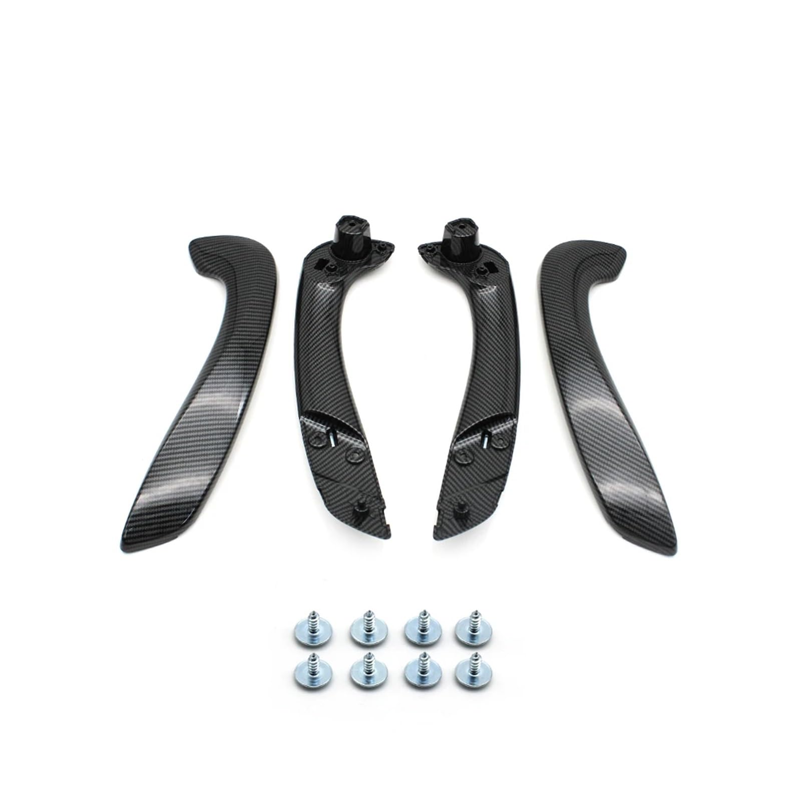 Innentürgriff Carbon Black Auto-Innenraum Vorne Links Rechts Türgriff Kit Für Megane 3 Für MK3 Für Fluence 809540001R 809600007R Türgriff Innen(Carbon 4PCs) von TQHSAG