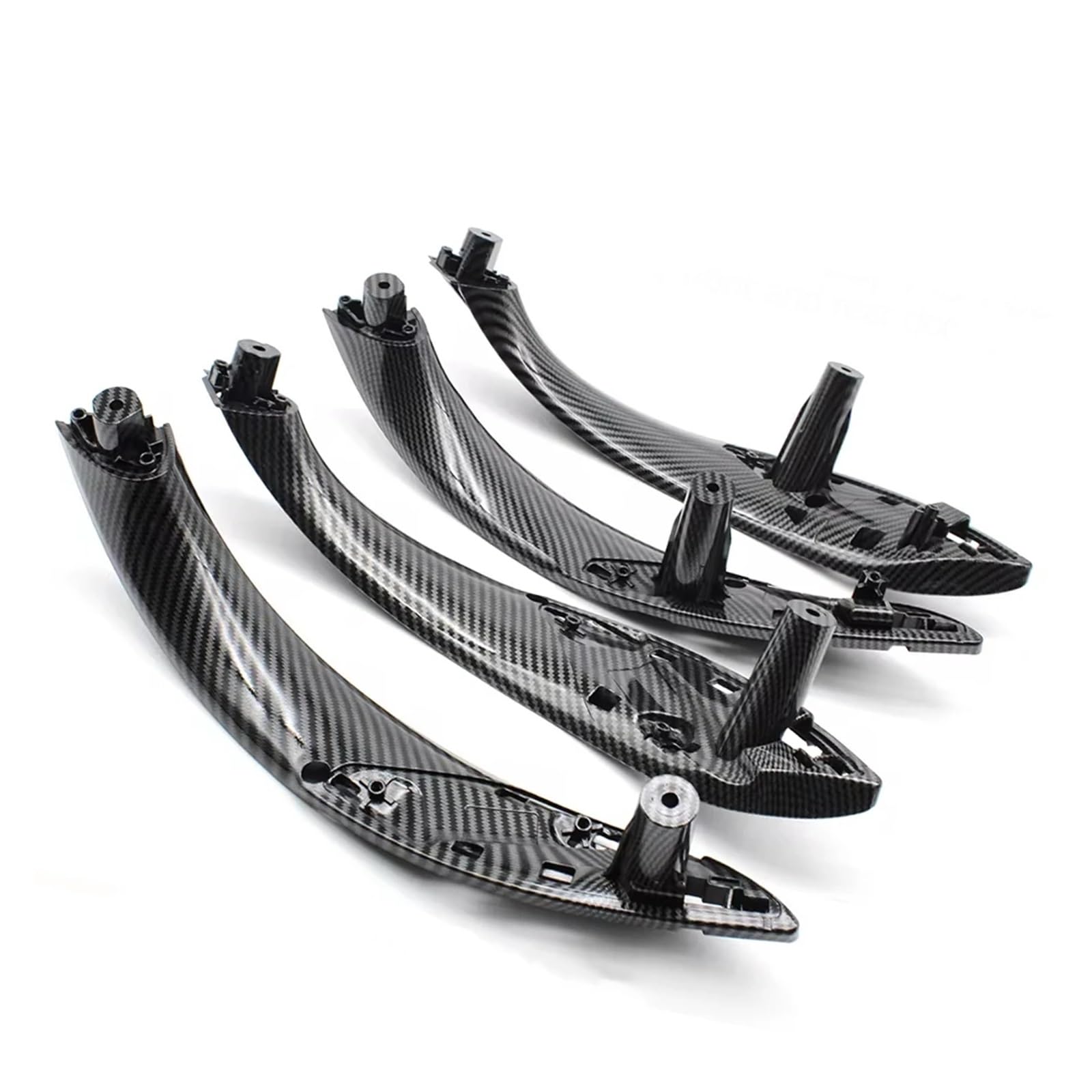 Innentürgriff Carbon Fiber Innenausstattung Autozubehör Türgriff mit Griff Außenabdeckung Verkleidung für 3 4er F30 F80 F31 F32 F33 F34 Türgriff Innen(F30F35F80 4PCS Set) von TQHSAG