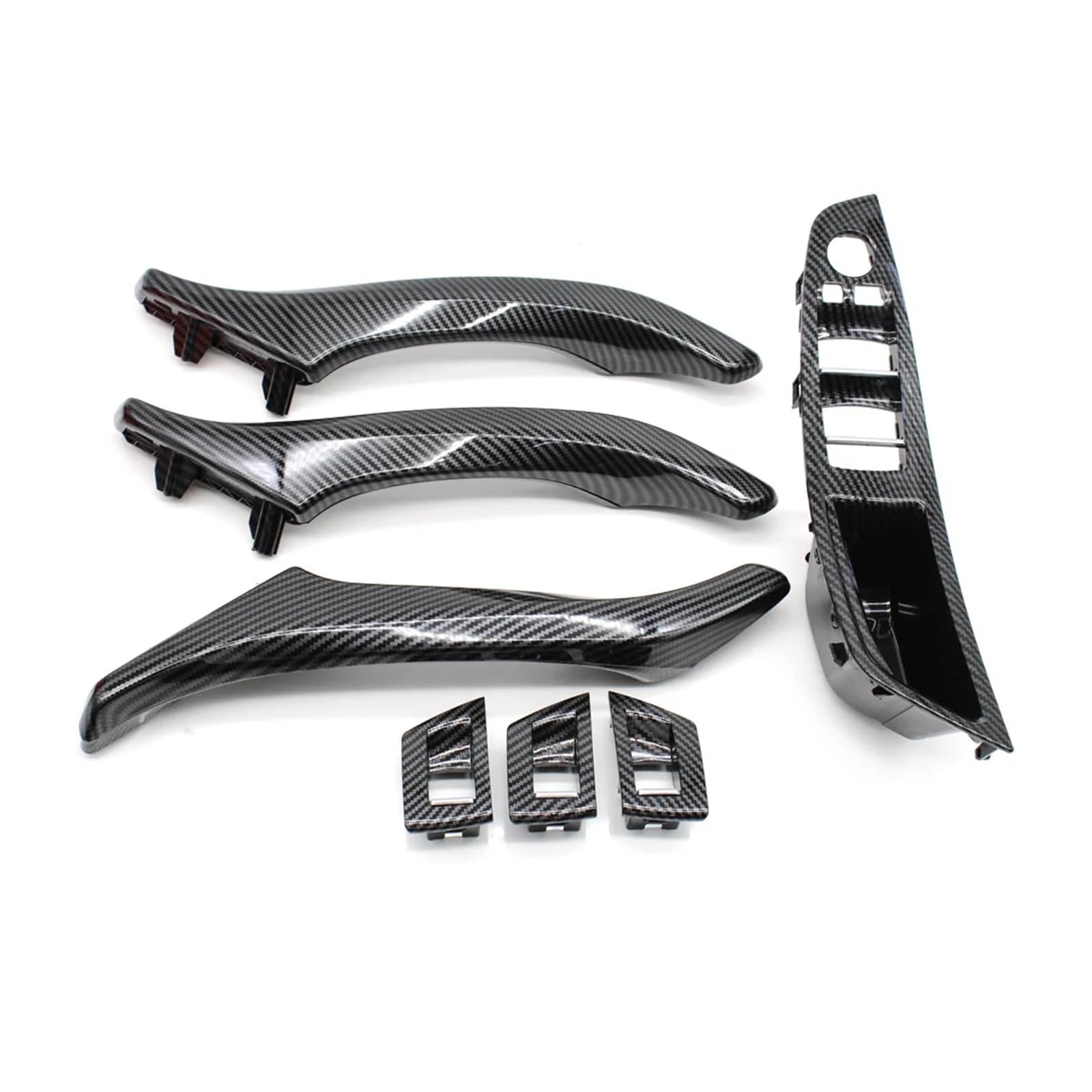 Innentürgriff LHD RHD Carbon Fiber Auto Innen Tür Griff Pull 7 PCS Set Für 5 Series F10 F11 520i 523i 525i 528i 530i 535i Türgriff Innen(RHD A-Set) von TQHSAG