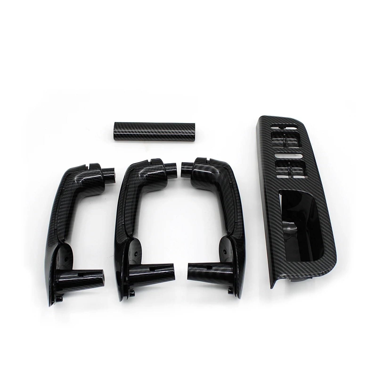 Innentürgriff RHD Autotür Innenfenster Schalter Panel Trim Innen Pull Griff Ersatz Für VW Für Bora Für Golf 4 Für MK4 Für Jetta Für Passat Türgriff Innen(R-Carbon 8PCS) von TQHSAG