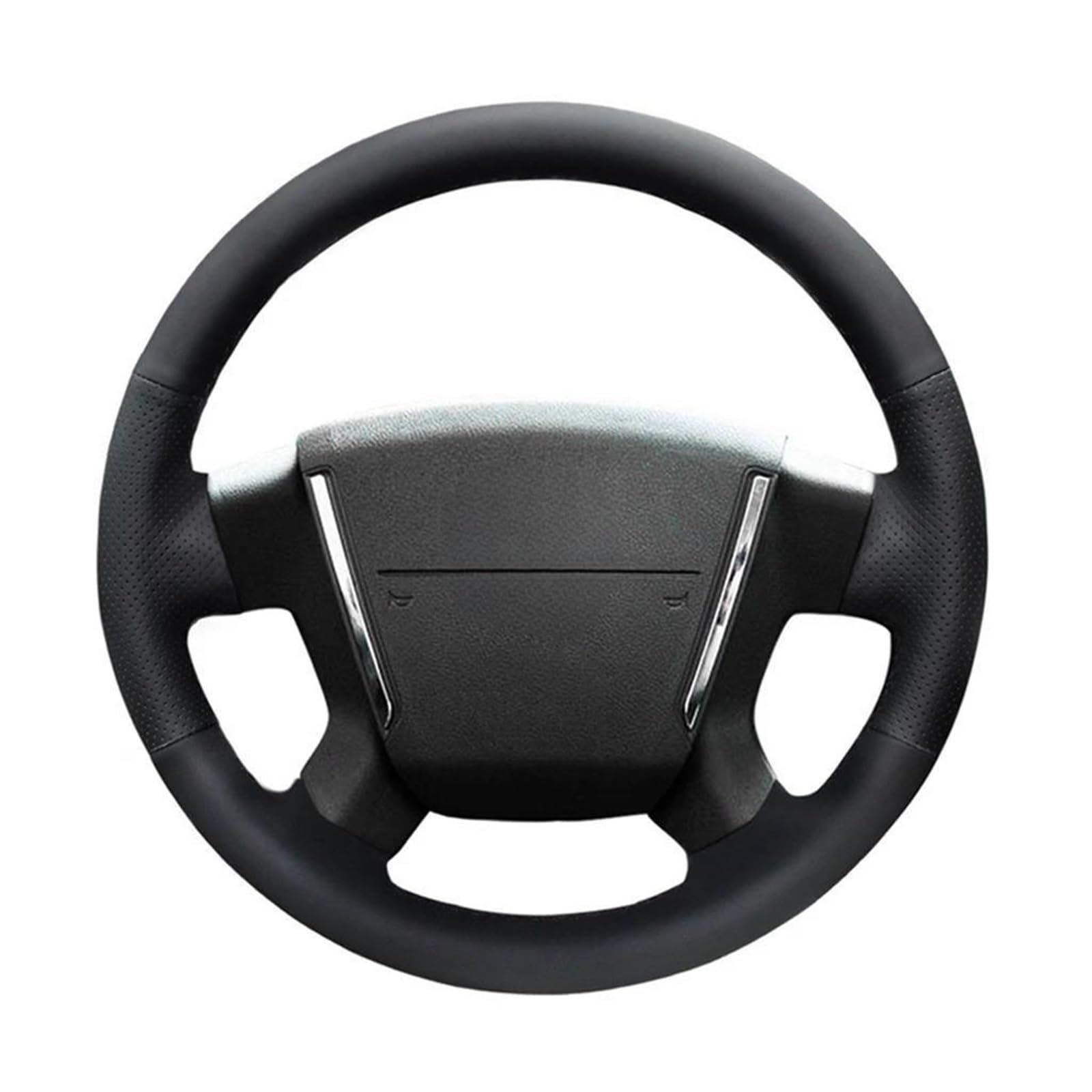 Lenkradbezug DIY Handgenähte Schwarze Kunstleder-Autolenkradabdeckung Für Dodge Für Caliber 2008–2011 Für Dodge Für Avenger 2007 Lenkradschutz(Grey) von TQHSAG