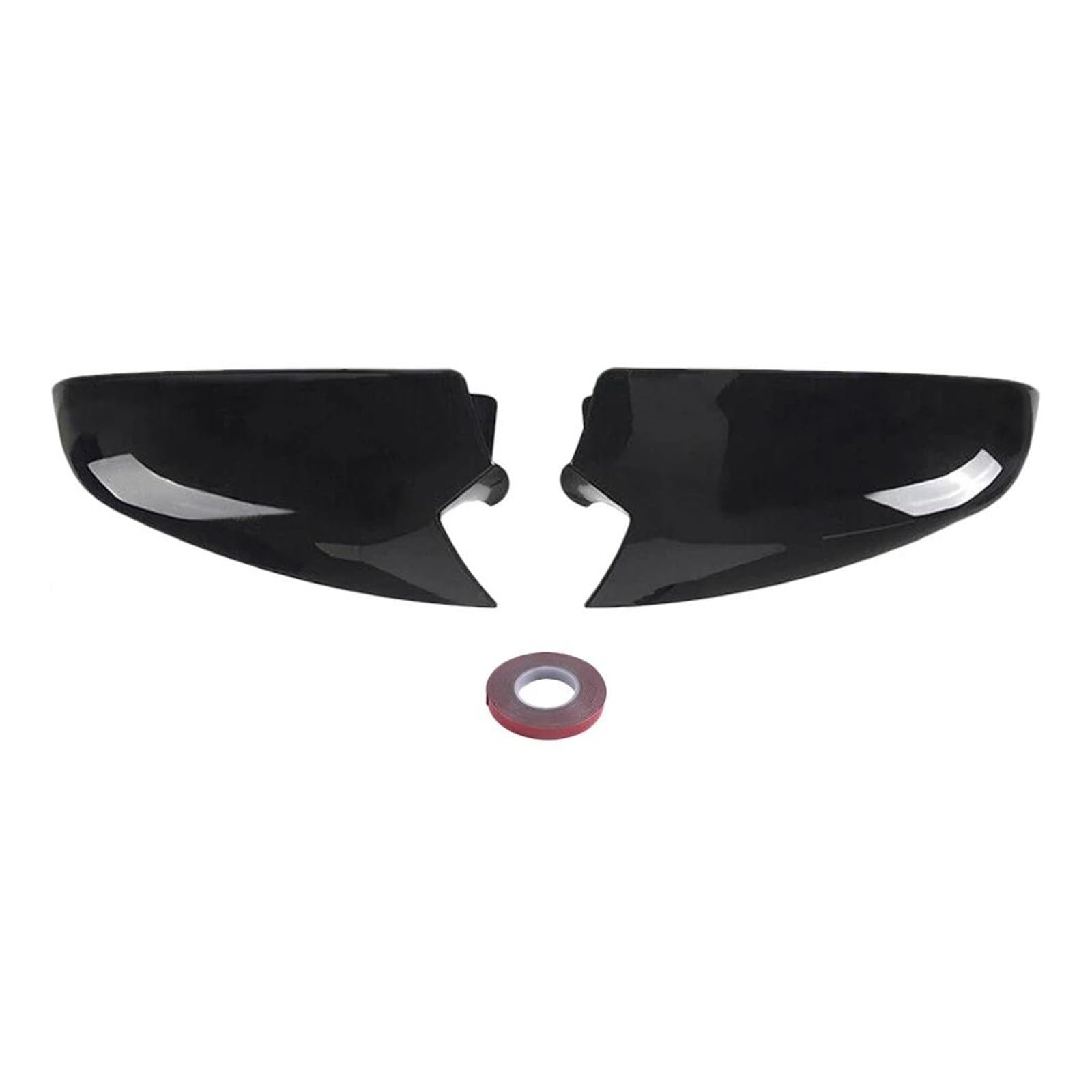 Spiegelabdeckungen 2Pcs Seite Rückspiegel Kappe Abdeckung Carbon Faser Glänzend Schwarz Für Vauxhall Für Astra Für Opel Für Astra H 2004-2009 Rückspiegel Abdeckung(Glänzend schwarz) von TQHSAG