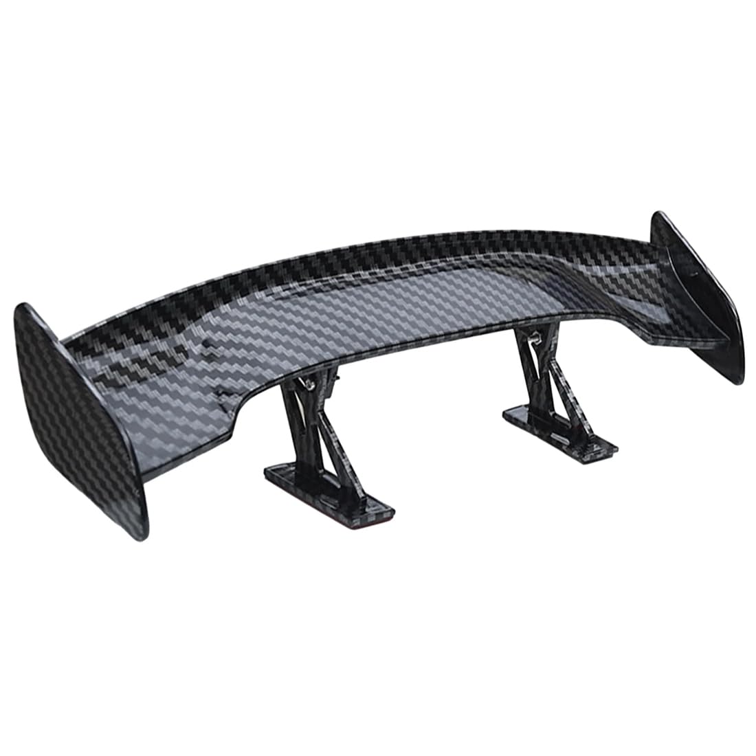 Auto Mini Schwanz Spoiler Flügel, Universal Auto Mini Spoiler Flügel, Universal Auto Heckflügel-Dekoration, Auto Kohlefaser Textur Dekoration, für Dekoration Auto, Schwarz, 25 * 7 * 3.5cm von TQPUWT