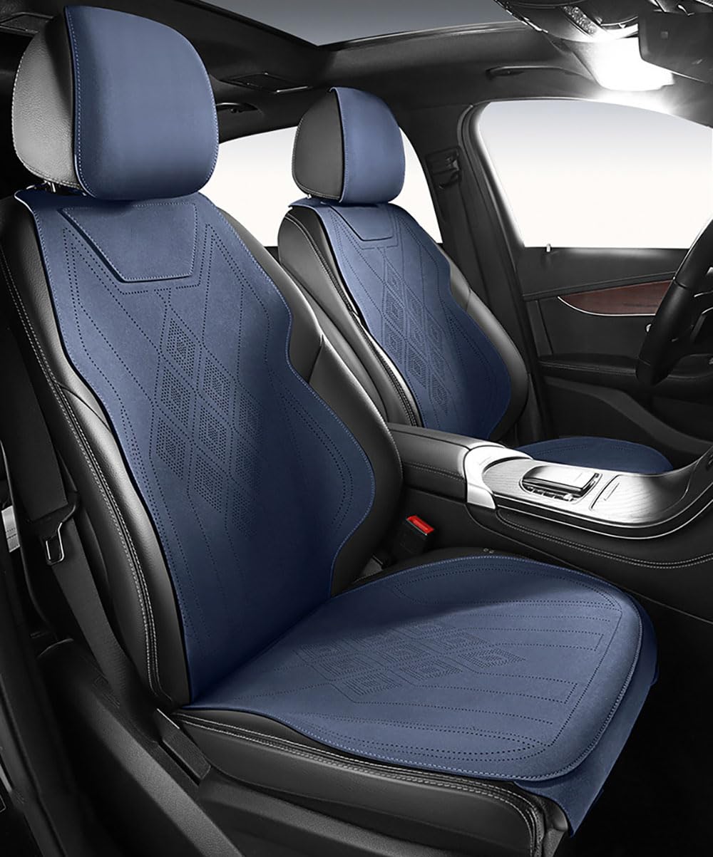 TQWUY Auto Sitzbezüge Sets für Mercedes Benz CLA C118 2019-2023 5-Sitze vorne und hinten Wasserdicht Verschleißfest Innenraum Accessories, B-blue-Split type von TQWUY
