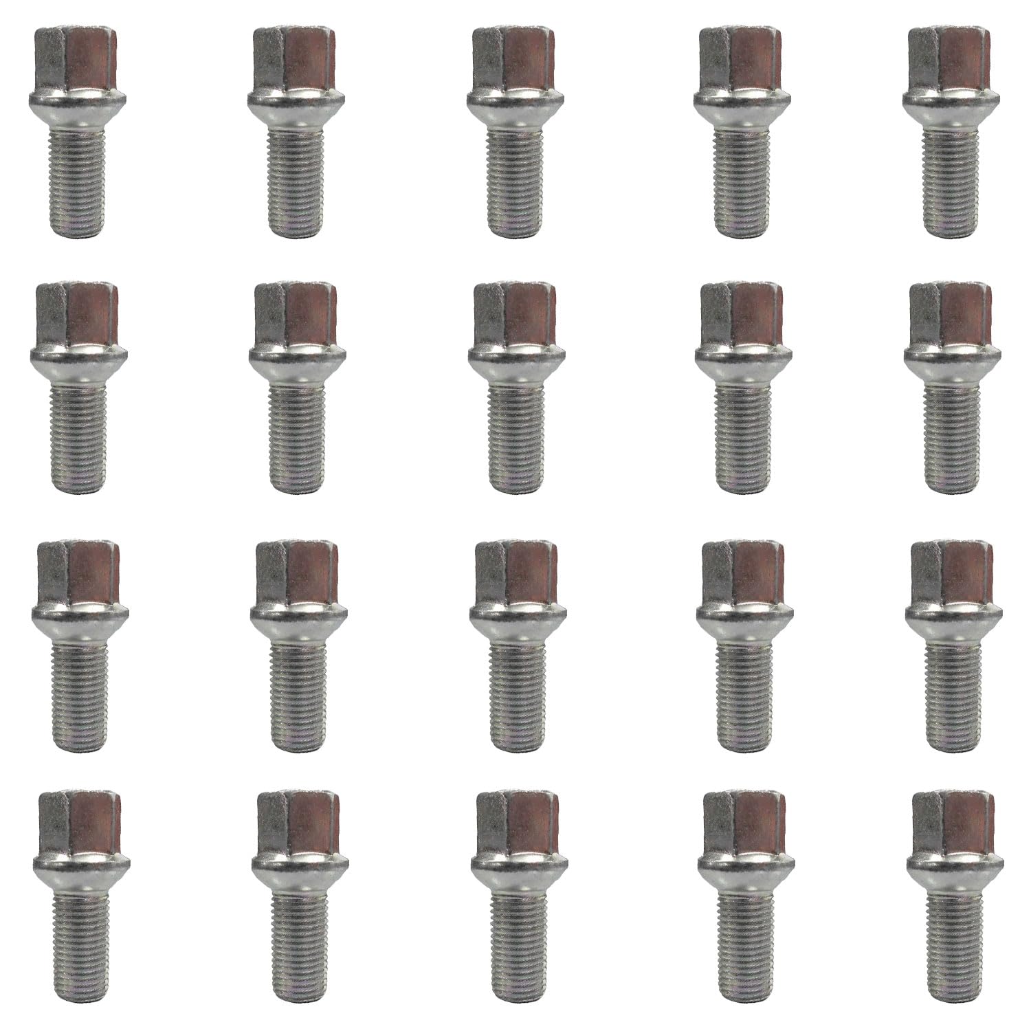 20 Radschrauben Radbolzen Kugelbund M14x1,5 33mm kompatibel mit Porsche VW von TRACER