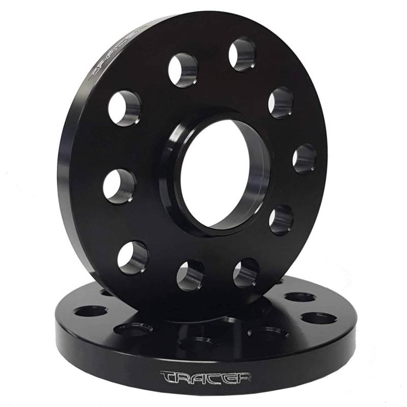 Spurverbreiterungen 5x100 5x112 2x10mm Tracer Spurplatten Distanzscheiben TRA12118W kompatibel mit VW Arteon Beetle Bora Variant CC Caddy III Kasten Caddy III Kombi von TRACER