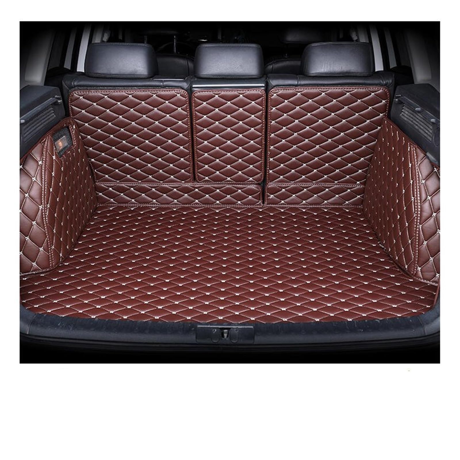 Auto Kofferraumwanne Für Volvo XC60 XC 60 2009 2010 2011 2012 2013 2014 2015 Automatten Vollständige Abdeckung Kofferraummatten Zubehör(Dark Brown) von TRASH BIN