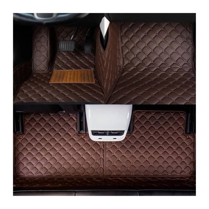 Bodenmatte Beifahrersitz Für Benz Für GL-Klasse 5 Sitze 2013-2016 LHD Auto Matte Auto Fußmatten Auto Fußmatten Teppiche(Coffee) von TRASH BIN