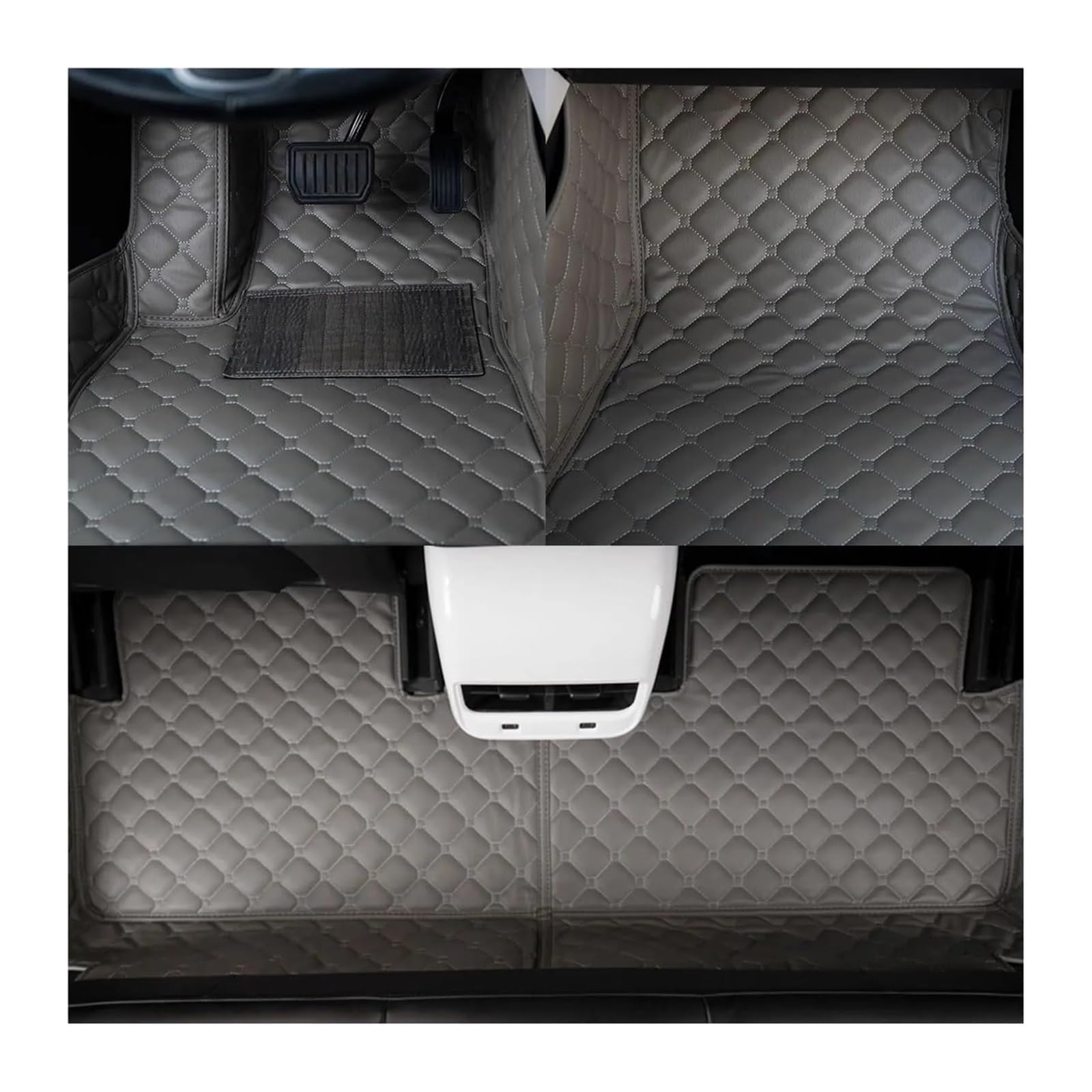 Bodenmatte Beifahrersitz Für Land Für Rover Für Range Für Rover 2002-2012 Auto Matte Auto Fußmatten Auto Zubehör Fußmatten Teppiche(Gray) von TRASH BIN