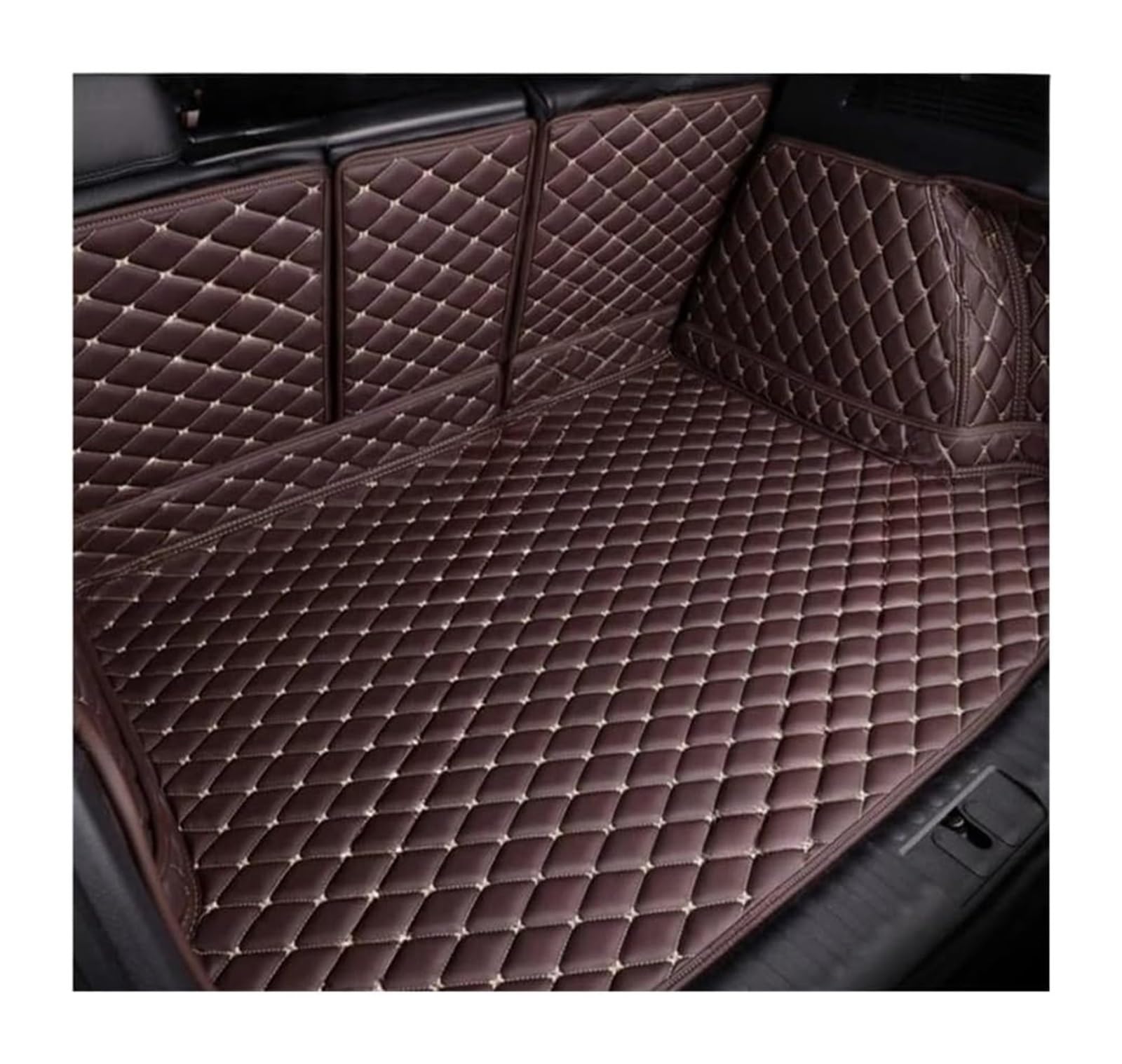 Koffers Schutzpolster Für Benz Für B Klasse 2020 Auto Abdeckung Pad Innen Zubehör Boot Liner Auto Boot Schutz Innen Auto Stamm Matte(Dark Brown) von TRASH BIN