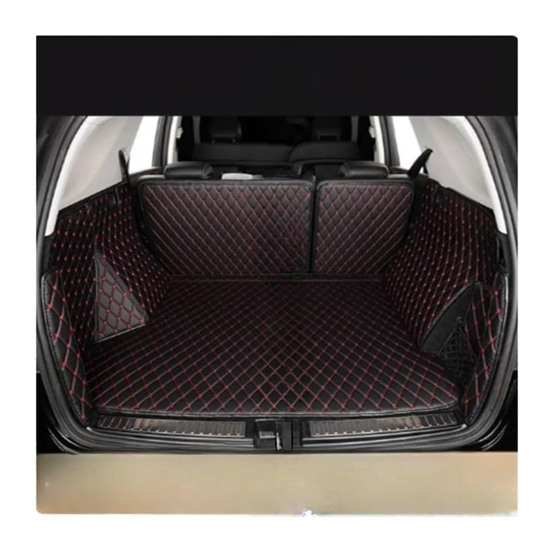 Koffers Schutzpolster Für Peugeot Für 2008 Für P24 2020-2024 Auto Cargo Liner Pads Auto Kofferraum Schutz Innen Kofferraum Matten(Black red) von TRASH BIN